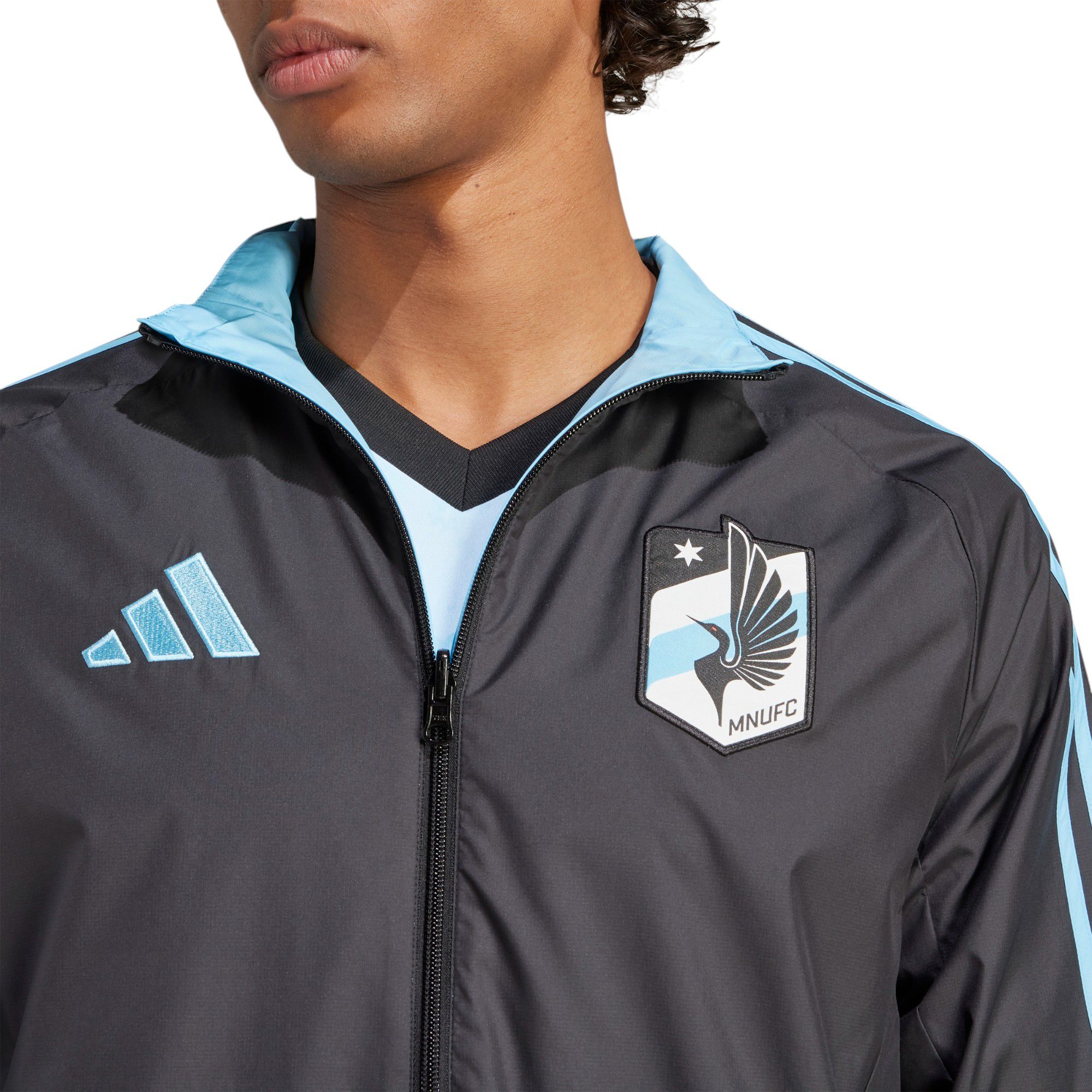 adidas Adult Minnesota United FC 2025 Black Anthem Reversible Jacket product image