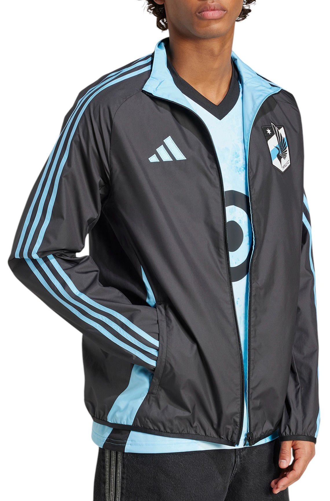 adidas Adult Minnesota United FC 2025 Black Anthem Reversible Jacket product image