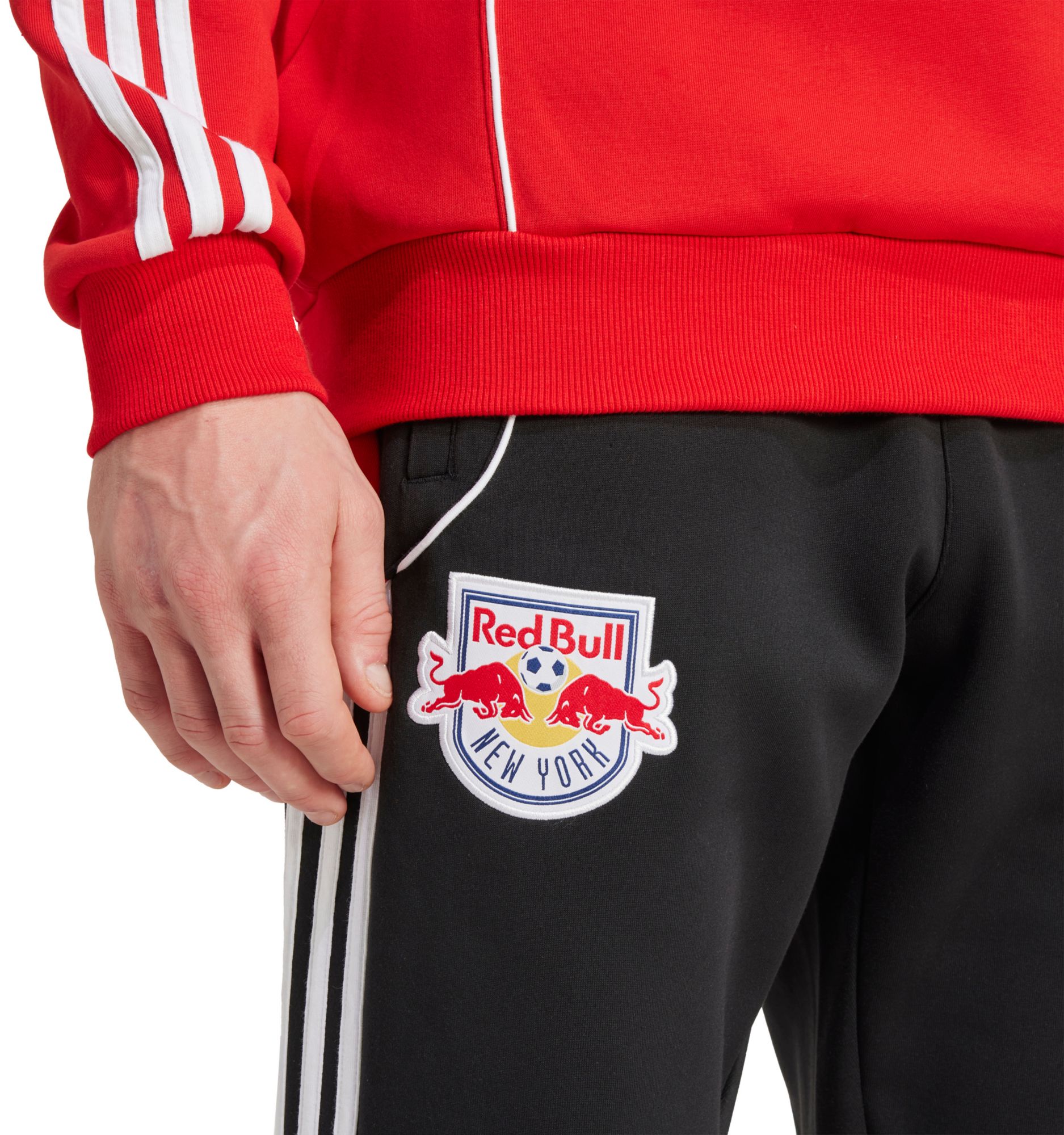 adidas Men's New York Red Bulls 2025 Black Travel Pants product image