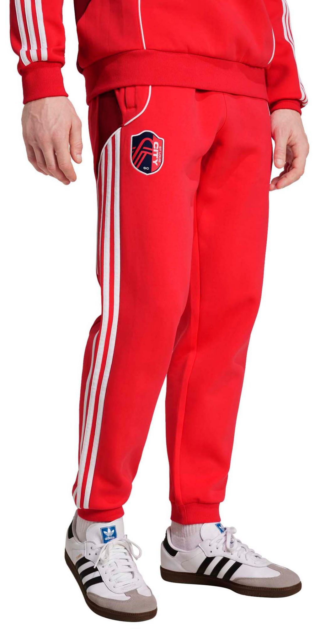 adidas Men's St. Louis City SC 2025 Pink Travel Pants product image