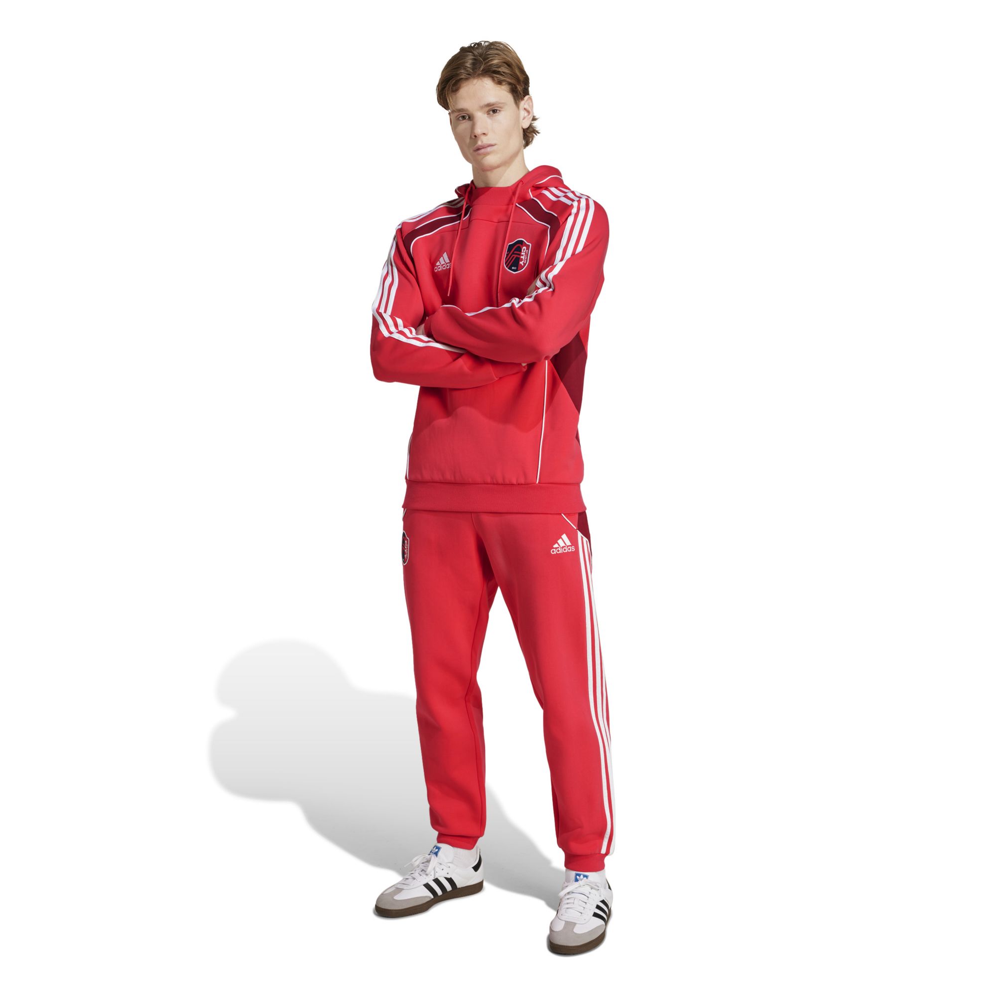 adidas Men's St. Louis City SC 2025 Pink Travel Pants product image