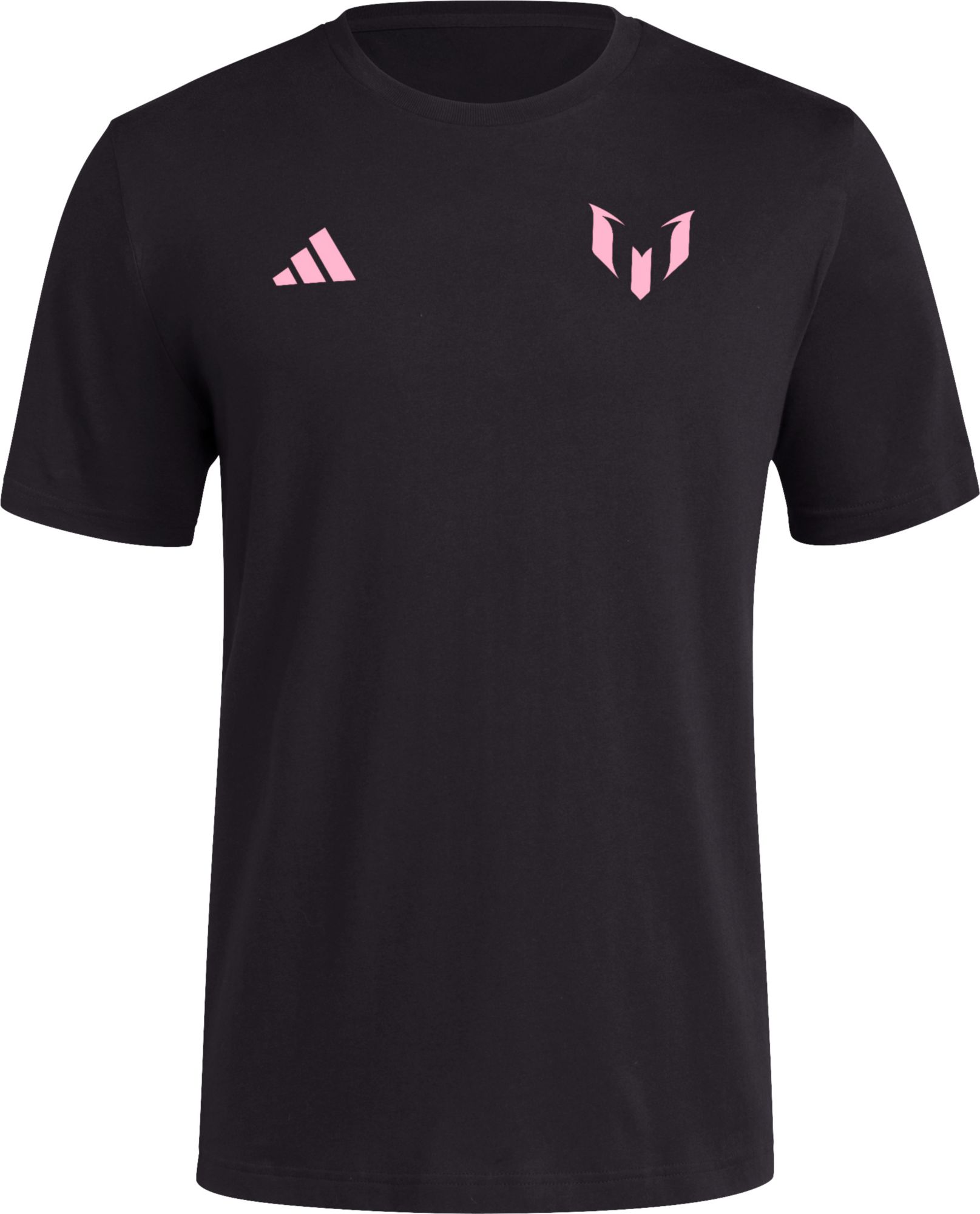 adidas Adult Inter Miami CF Messi #10 Bienvenido Black T-Shirt