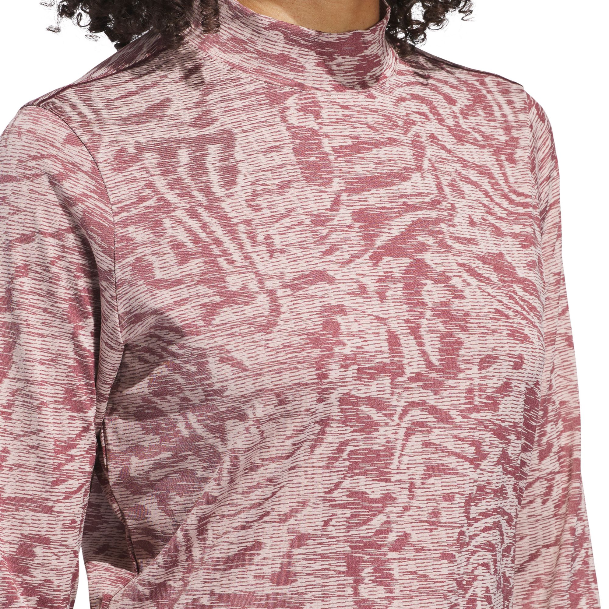 adidas Women's Ultimate365 Jacquard Long Sleeve Mock Neck Golf Shirt product image