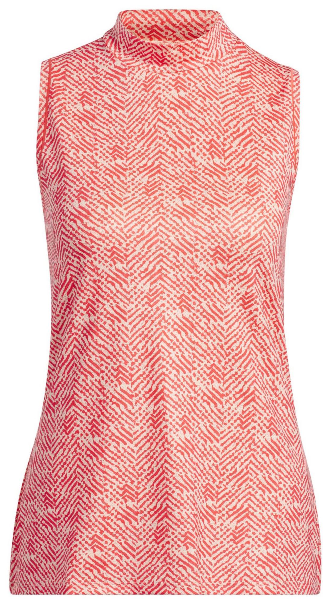 adidas Women's Ultimate365 Textured Mock Neck Sleeveless Golf Polo product image