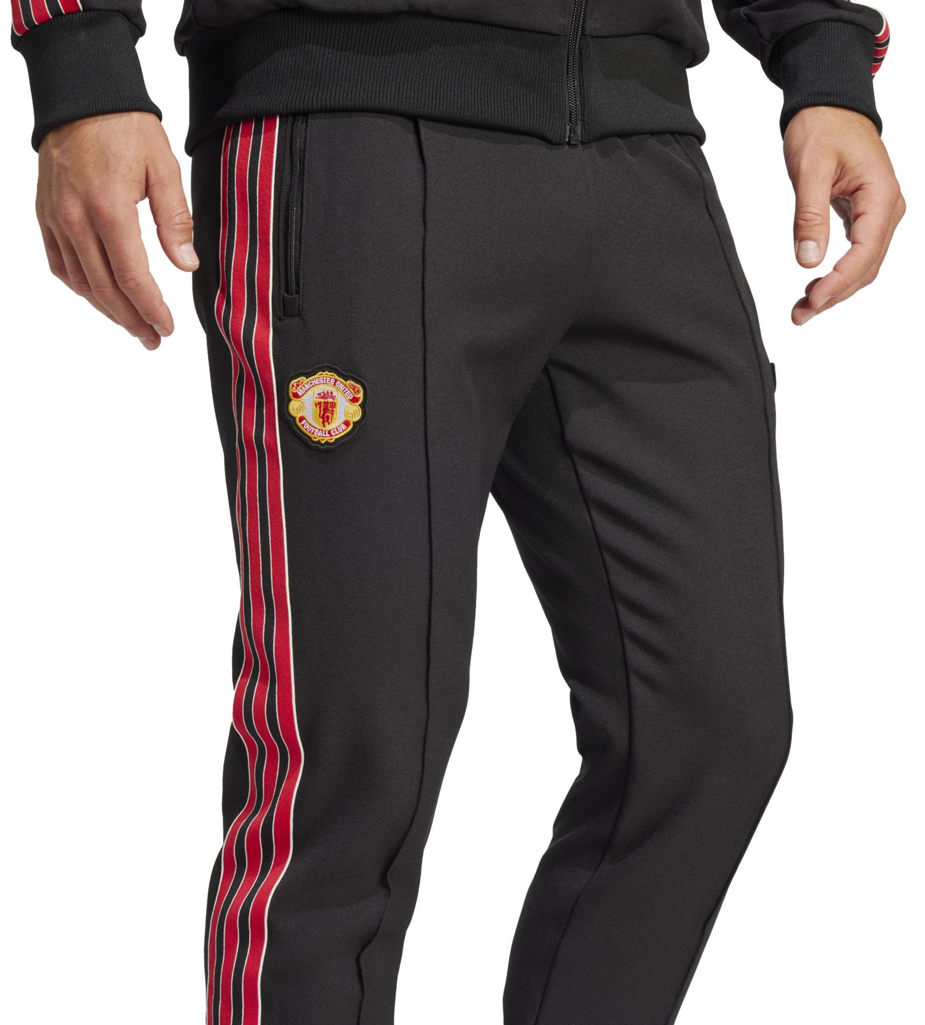 adidas Adult Manchester United 2024-25 Black Terrace Icon Track Pants product image