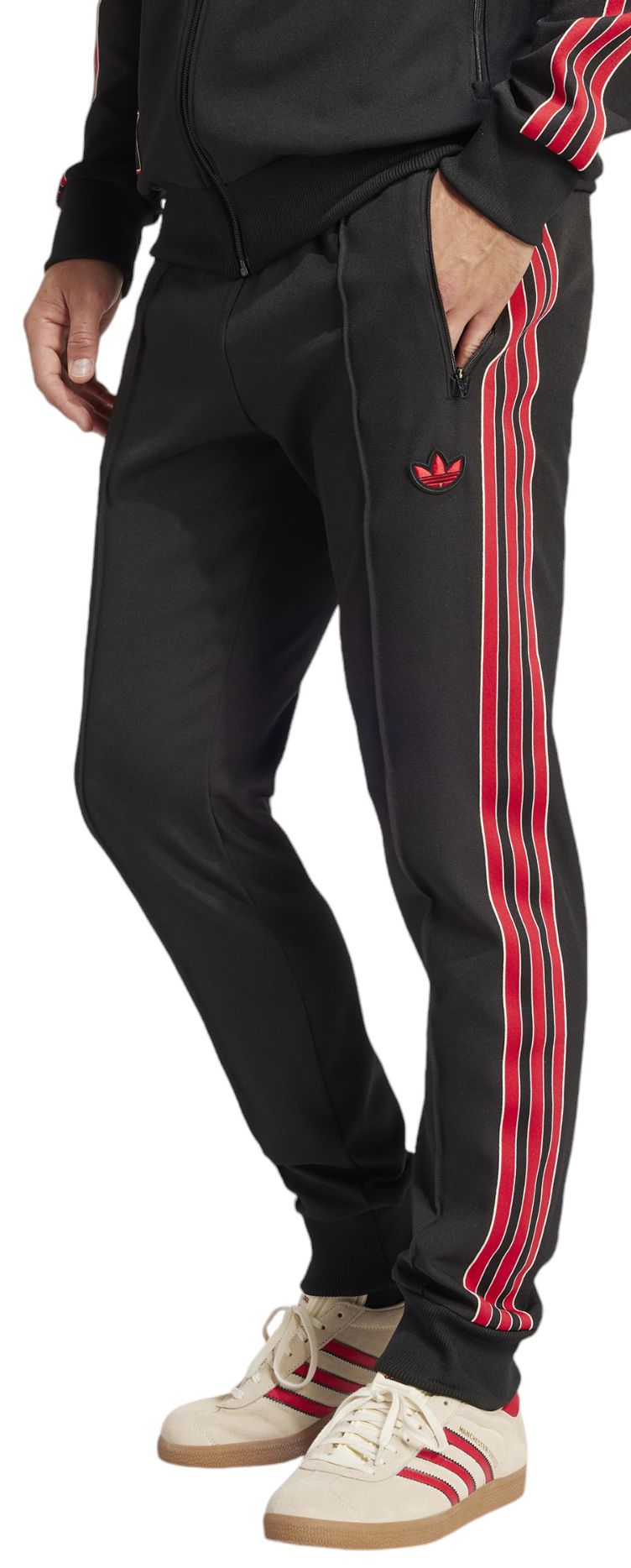 adidas Adult Manchester United 2024-25 Black Terrace Icon Track Pants product image