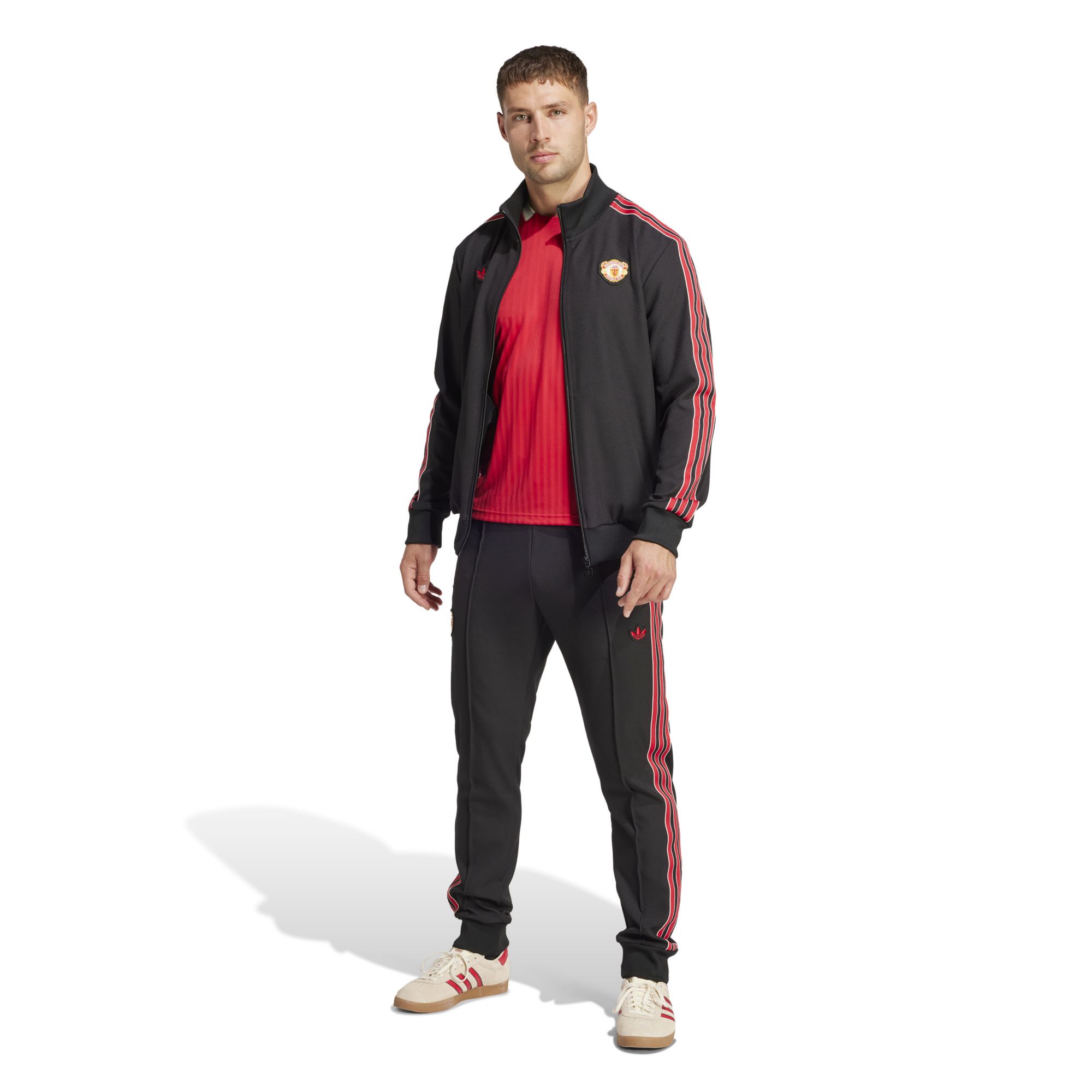 adidas Adult Manchester United 2024-25 Black Terrace Icon Track Pants product image