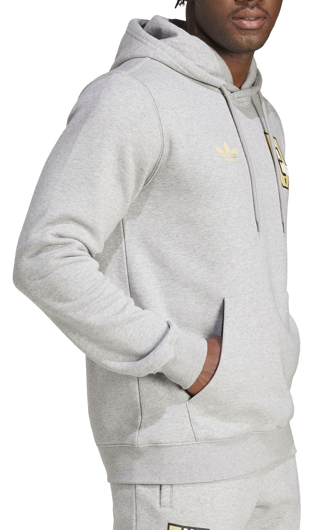 adidas Men's Manchester United 2024 Grey Hoodie product image
