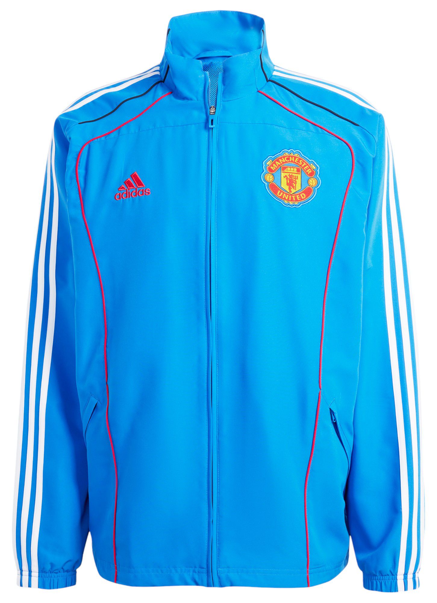 adidas Men's Manchester United 2024-25 Blue Urban Purist Full-Zip Track Jacket product image