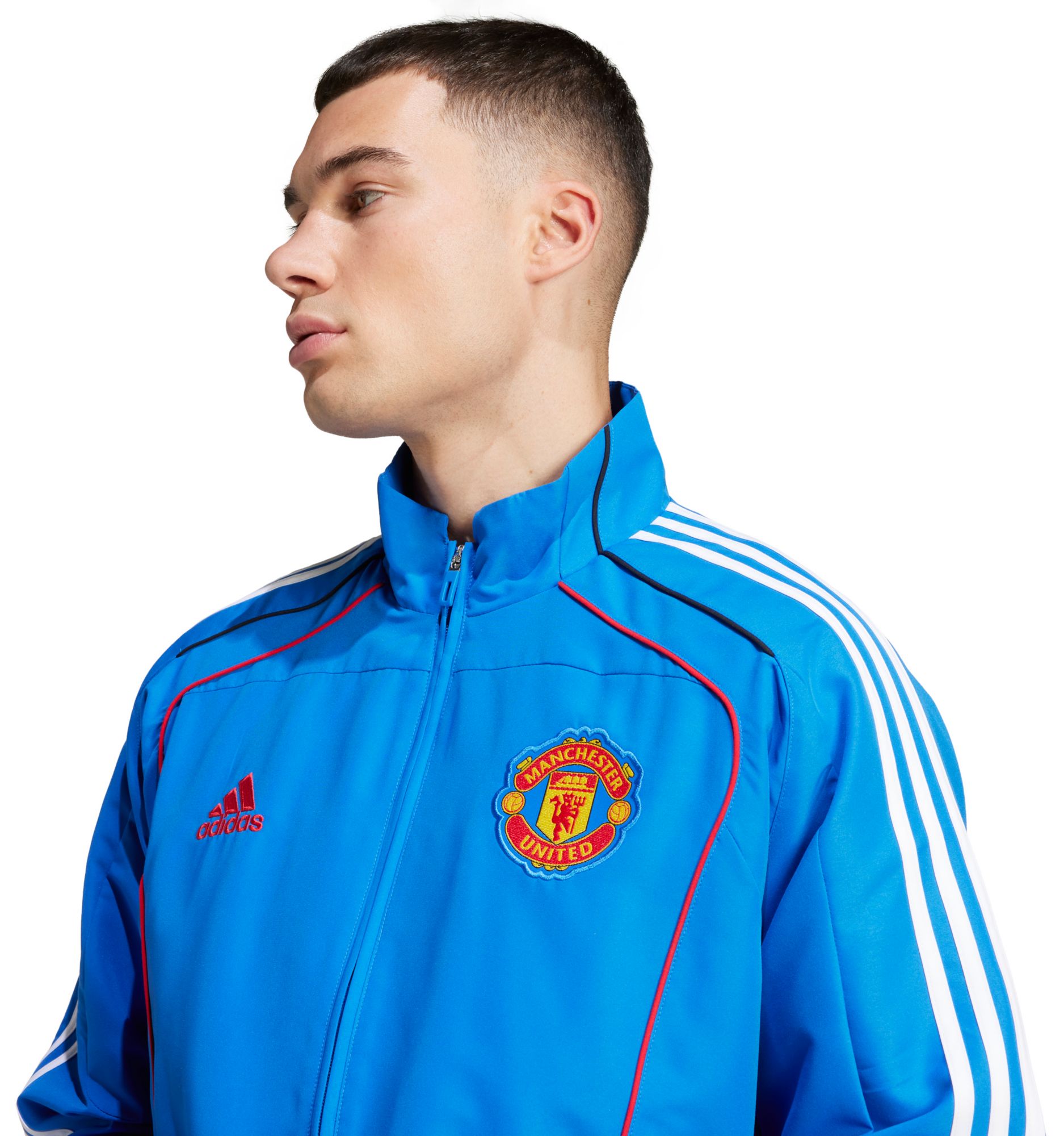 adidas Men's Manchester United 2024-25 Blue Urban Purist Full-Zip Track Jacket product image