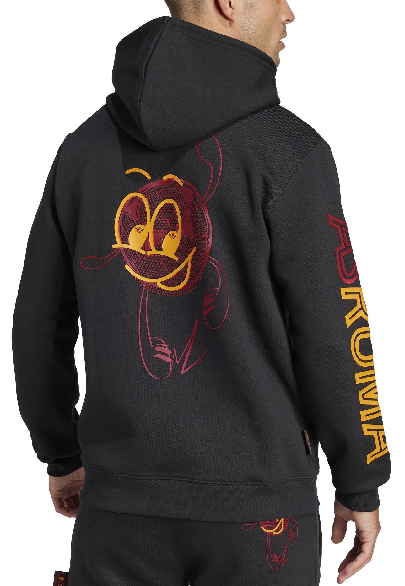 adidas Men's AS Roma 2024 Black Hoodie Dick's Sporting Goods