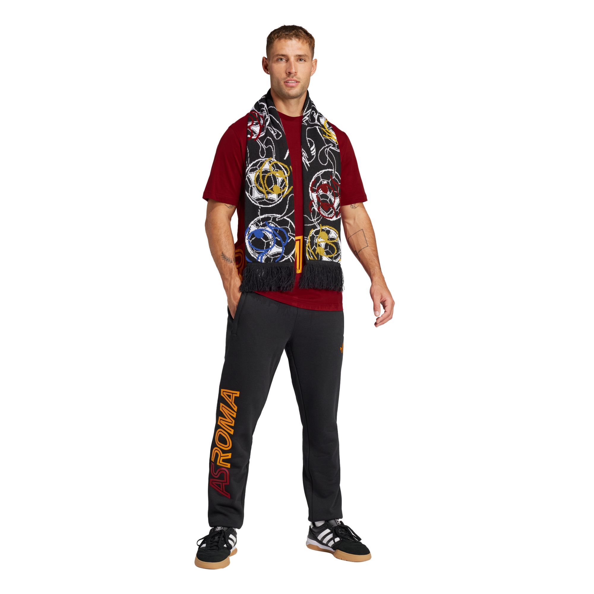 adidas Adult AS Roma 2024 GFX Red T-Shirt product image