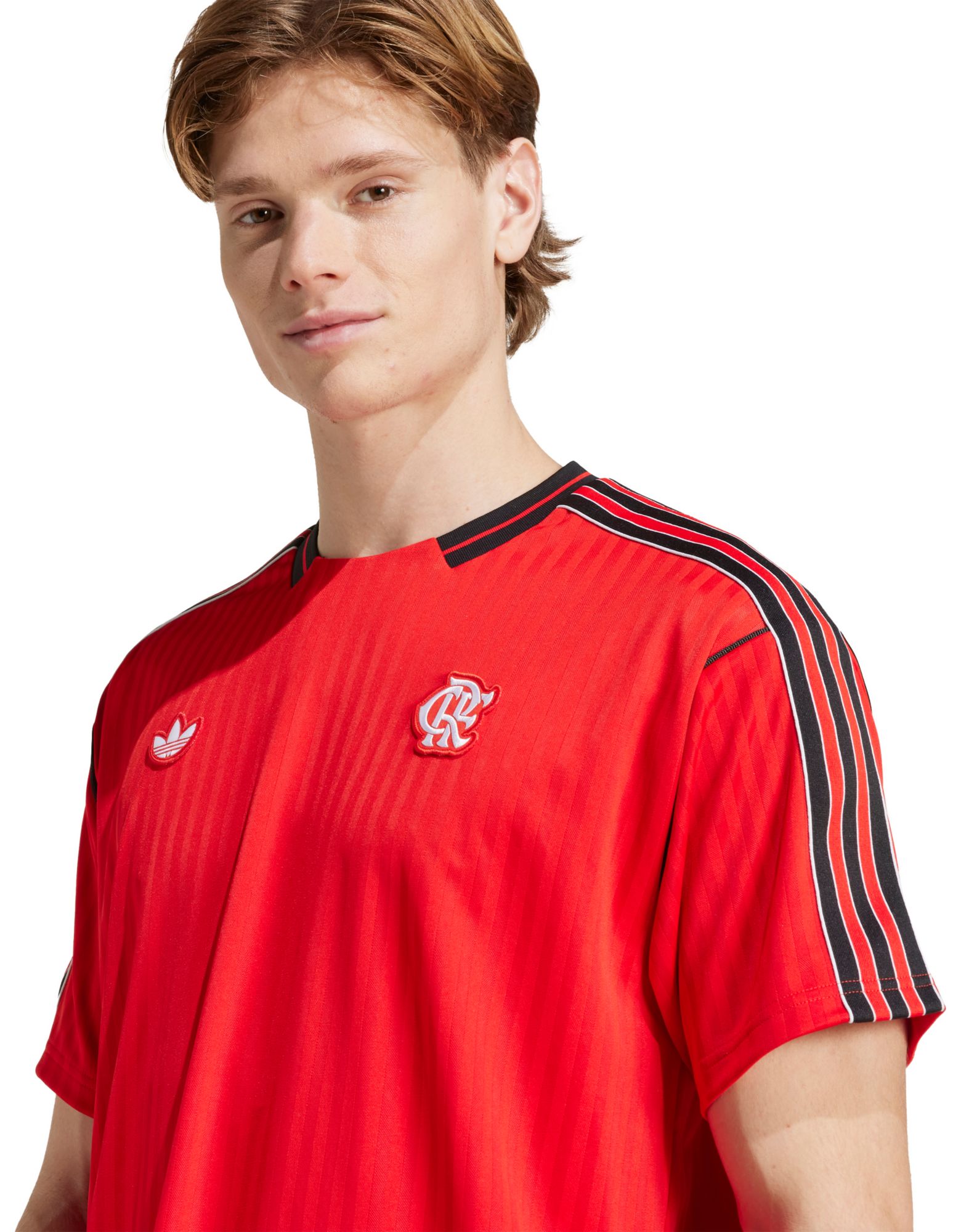 adidas Men's Flamengo 2024-2025 Red Icon Replica Jersey product image