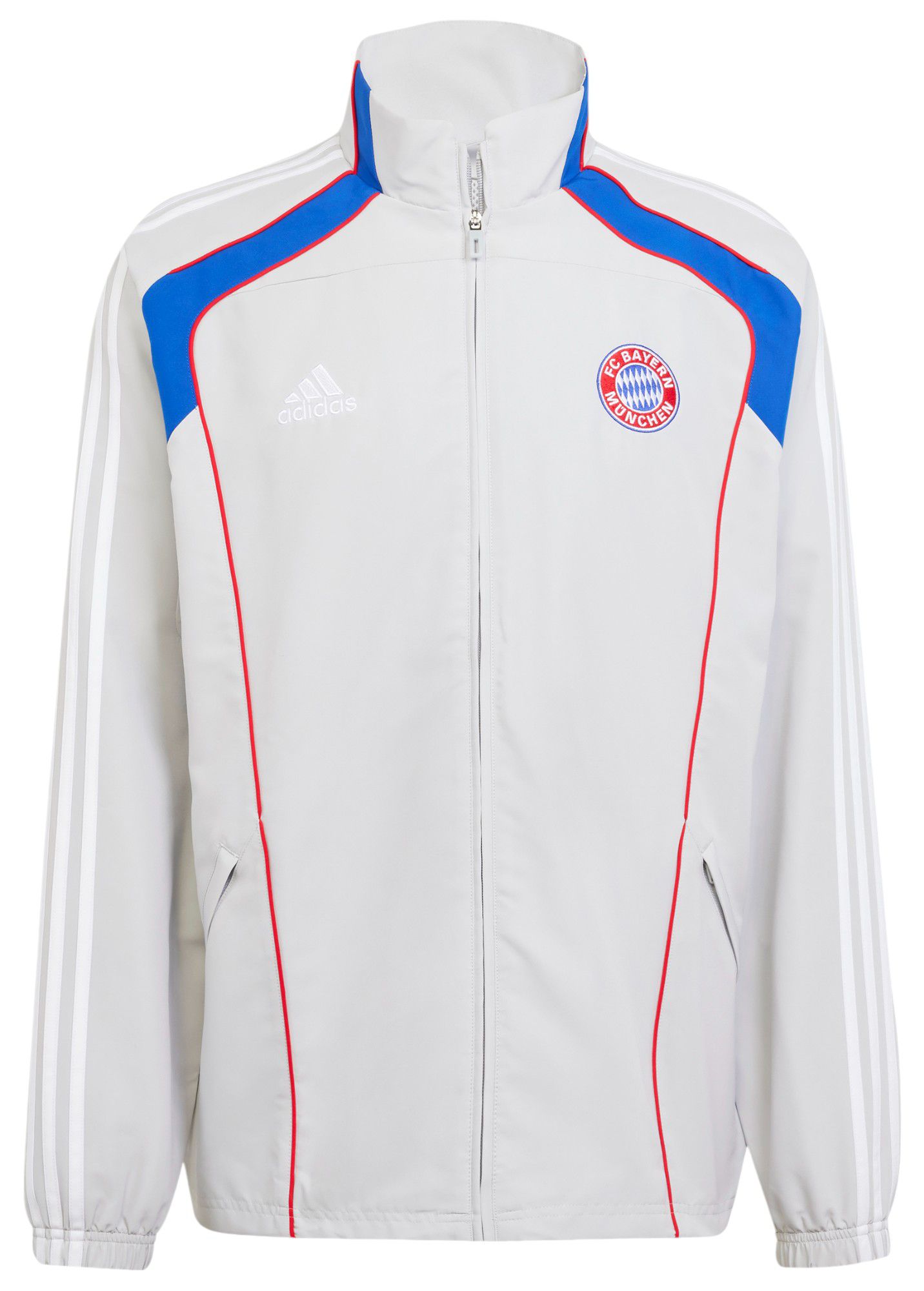 adidas Men's Bayern Munich 2024-25 Grey Urban Purist Full-Zip Track Jacket product image