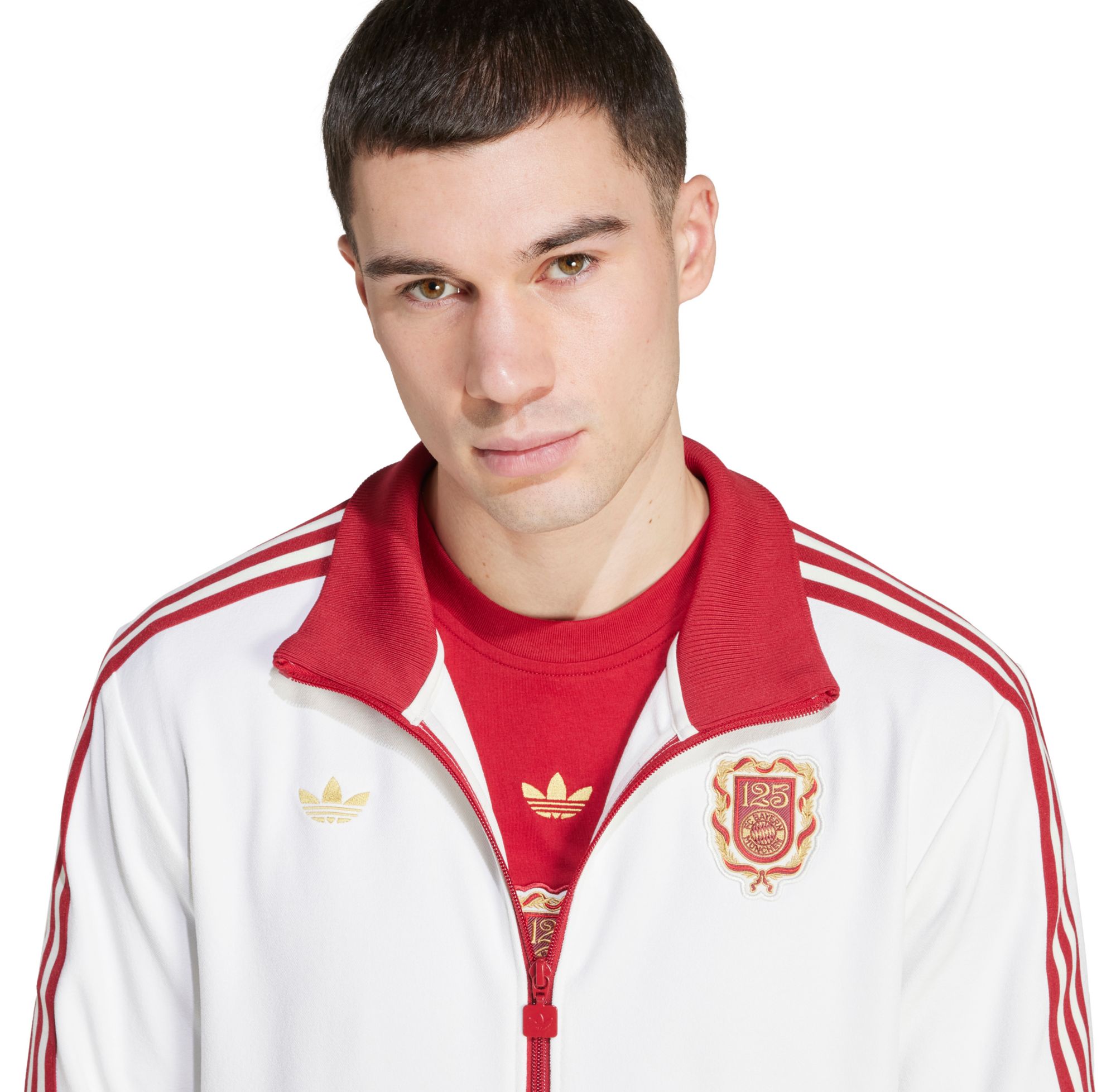 adidas Adult Bayern Munich 2024-25 125th Anniversary White Full-Zip Track Jacket product image