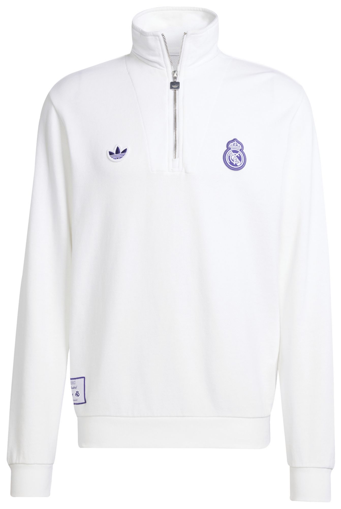 adidas Adult Real Madrid 2024-25 White Terrace Icon Crewneck Sweatshirt product image