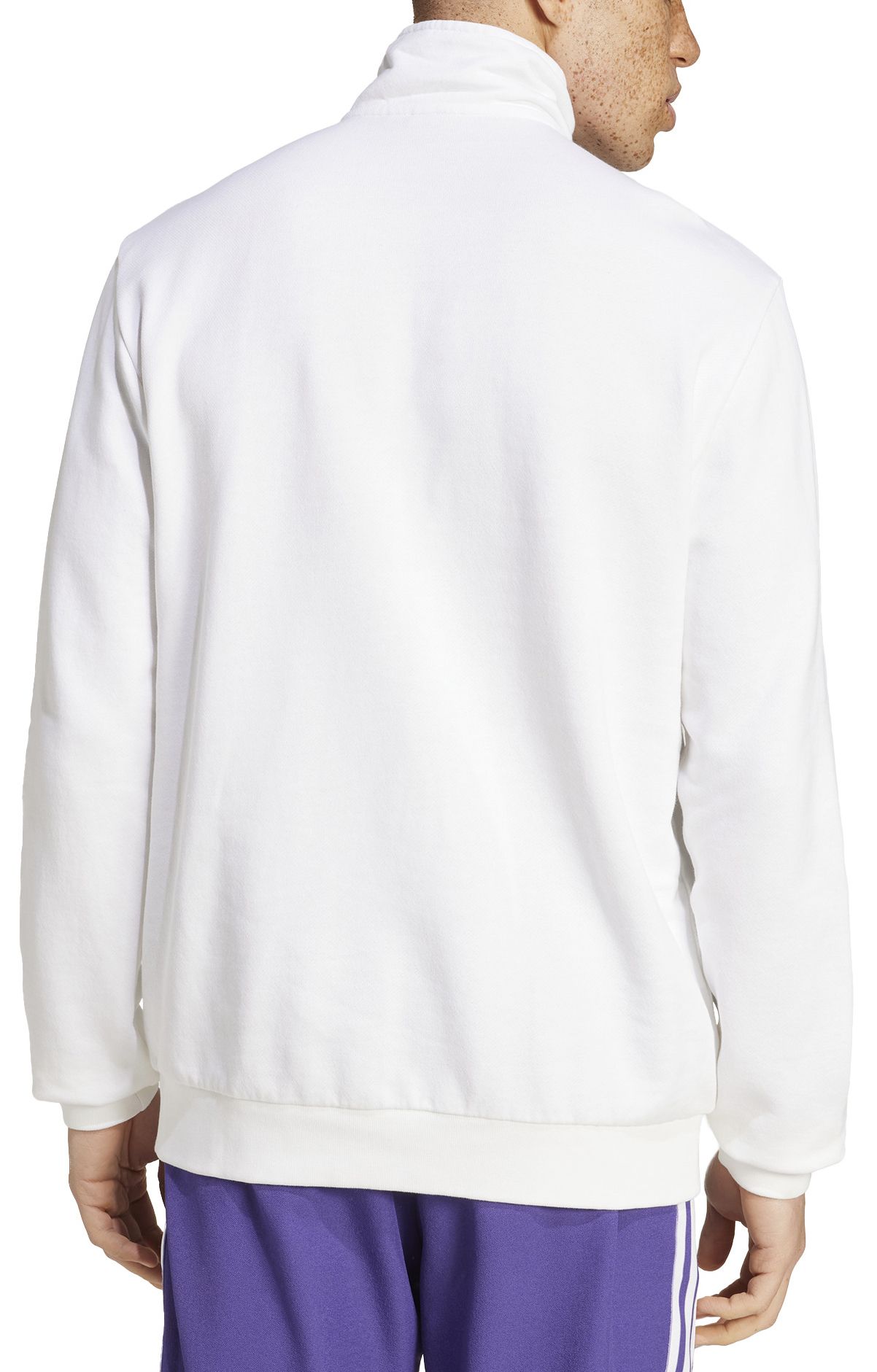 adidas Adult Real Madrid 2024-25 White Terrace Icon Crewneck Sweatshirt product image