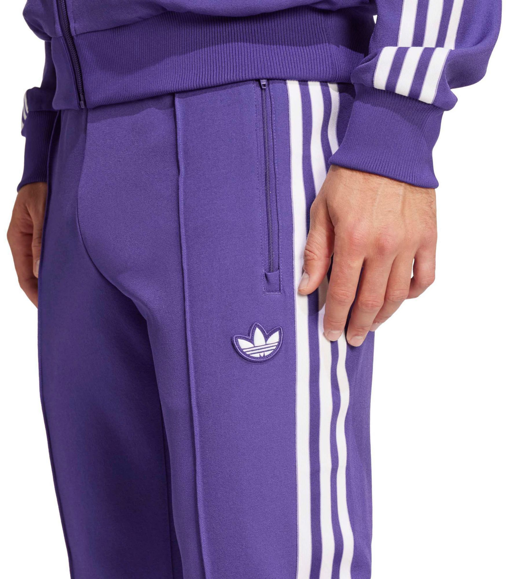 adidas Adult Real Madrid 2024-25 Purple Terrace Icon Track Pants product image