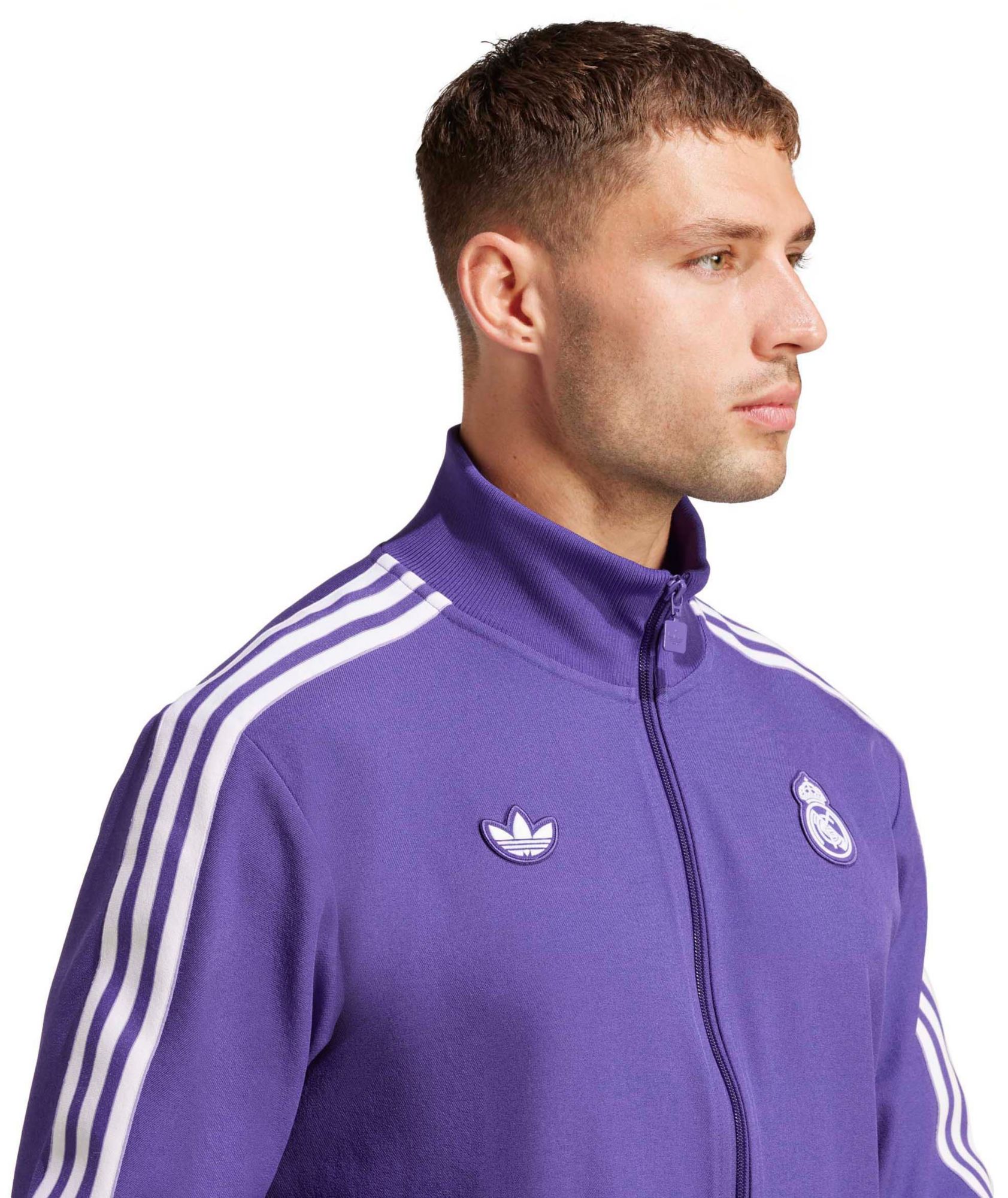 adidas Adult Real Madrid 2024-25 Purple Terrace Icon Jacket product image