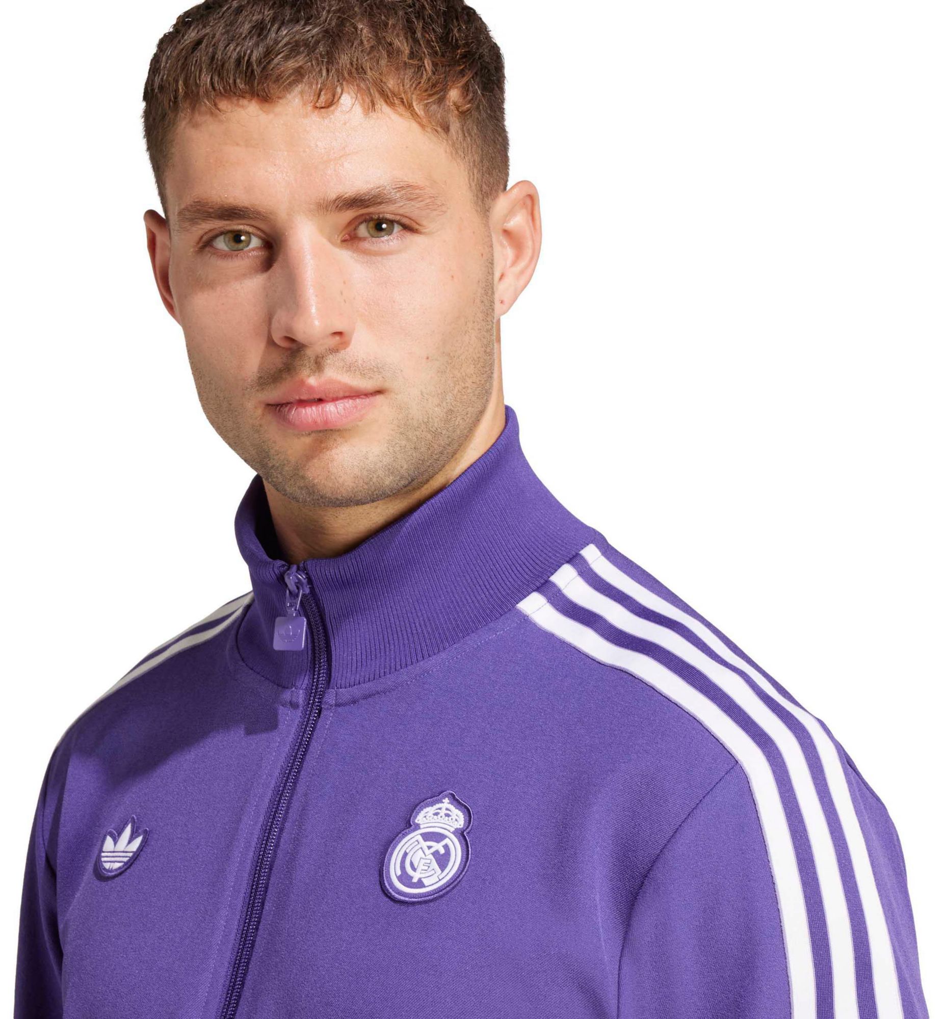 adidas Adult Real Madrid 2024-25 Purple Terrace Icon Jacket product image