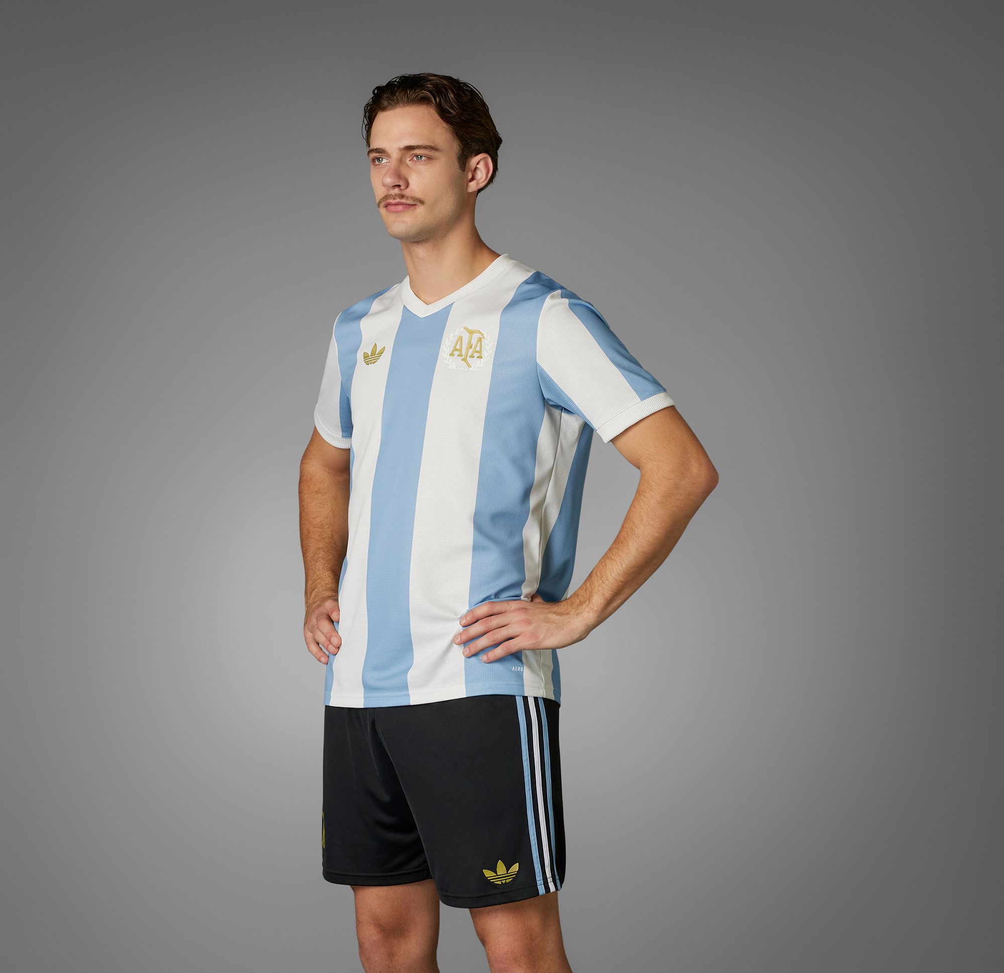 adidas Adult Argentina 50th Anniversary Light Blue Replica Jersey product image
