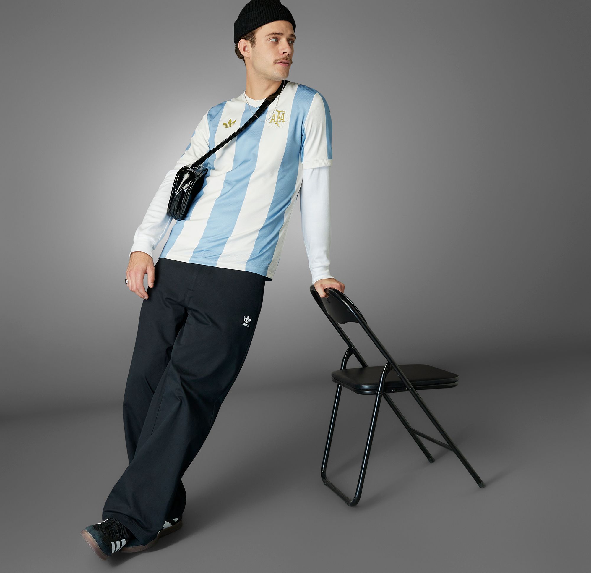 adidas Adult Argentina 50th Anniversary Light Blue Replica Jersey product image