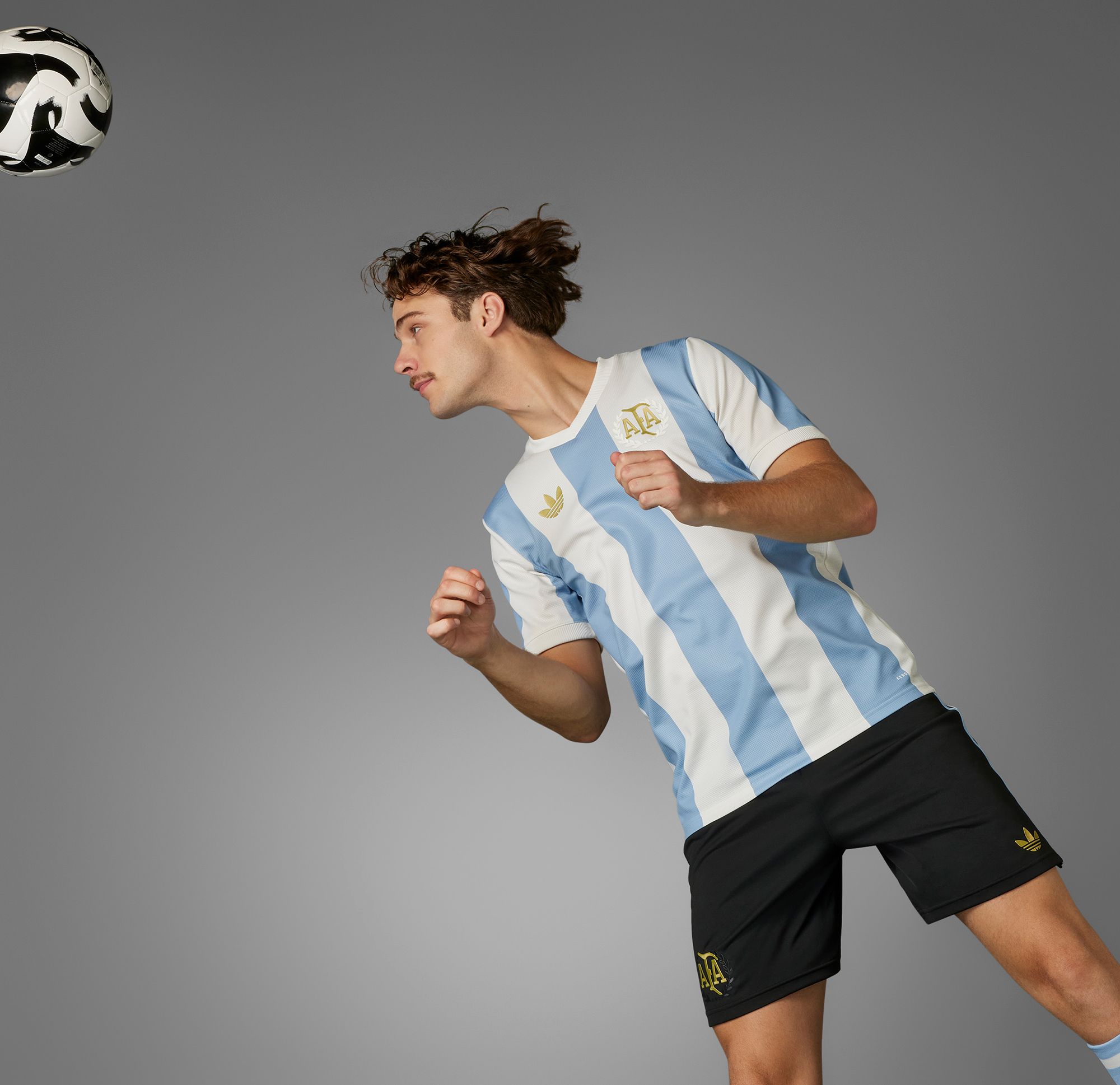 adidas Adult Argentina 50th Anniversary Light Blue Replica Jersey product image