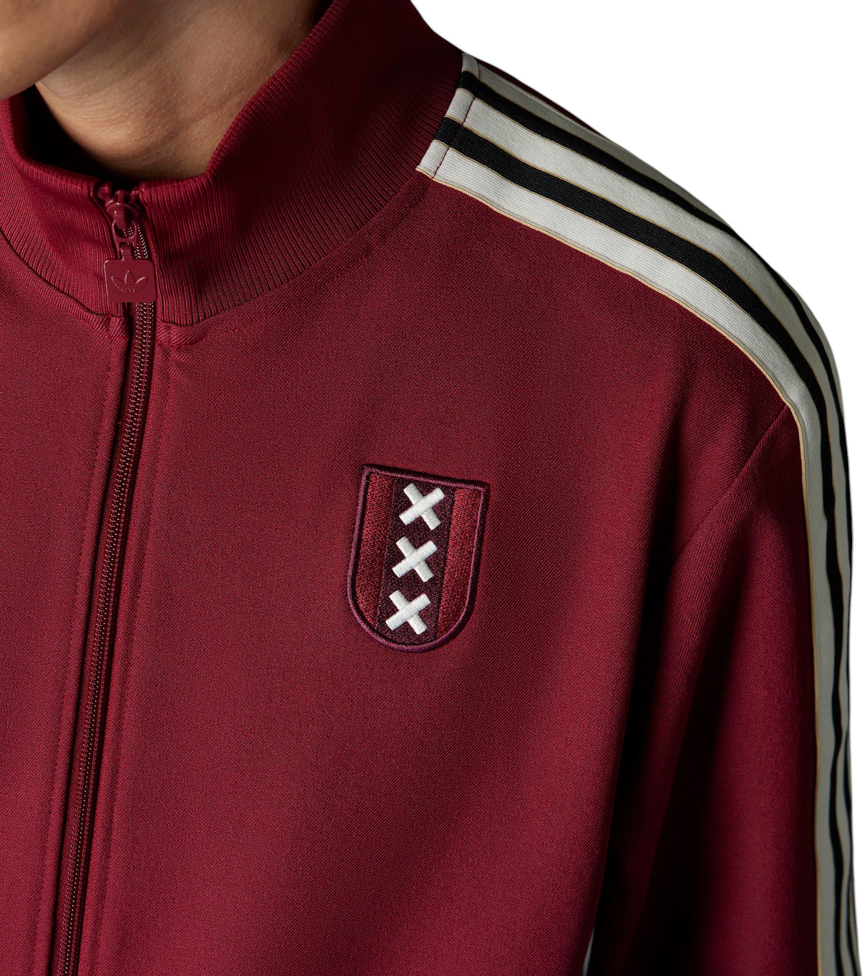 adidas Adult Ajax Amsterdam 2024-25 125th Anniversary Red Track Jacket product image