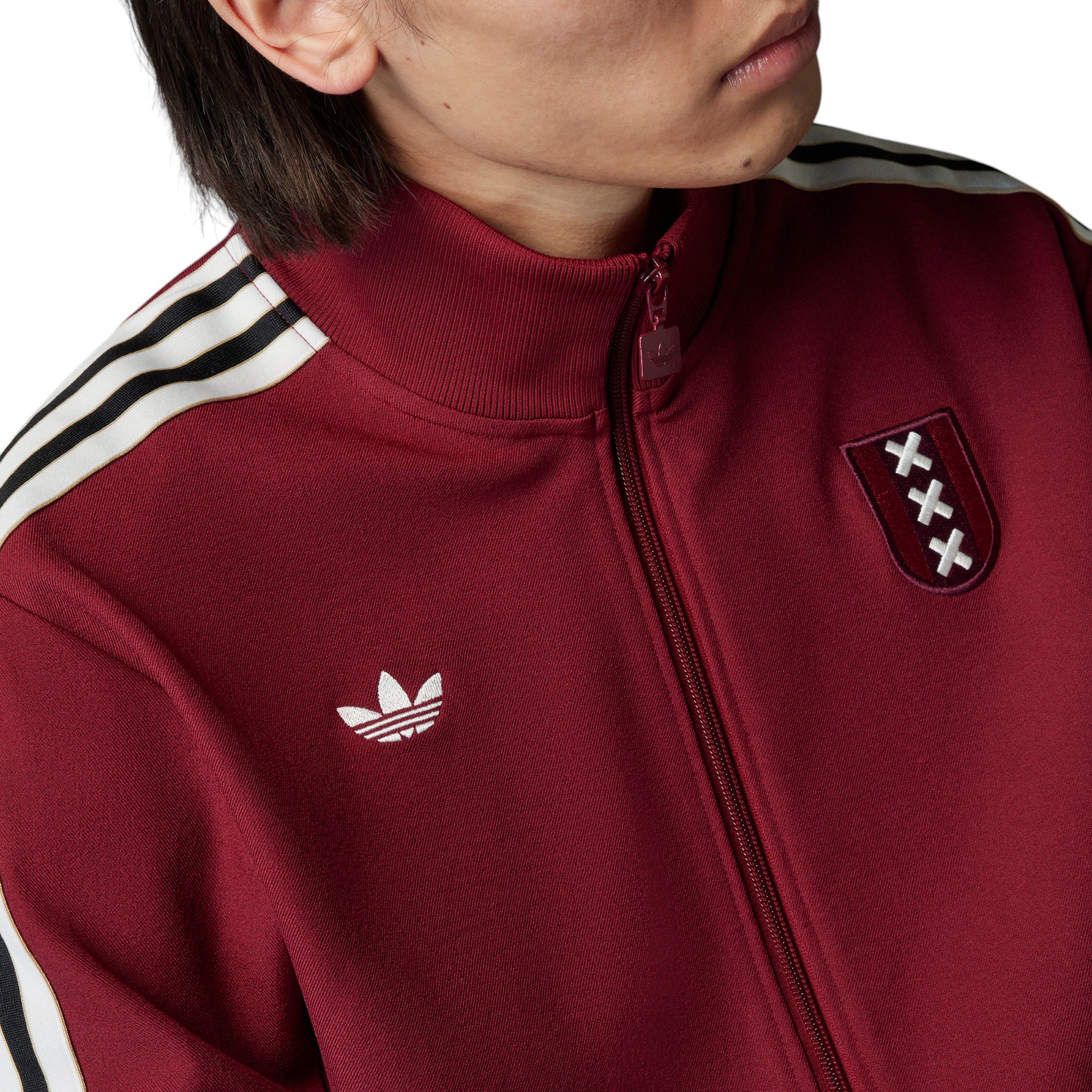 adidas Adult Ajax Amsterdam 2024-25 125th Anniversary Red Track Jacket product image