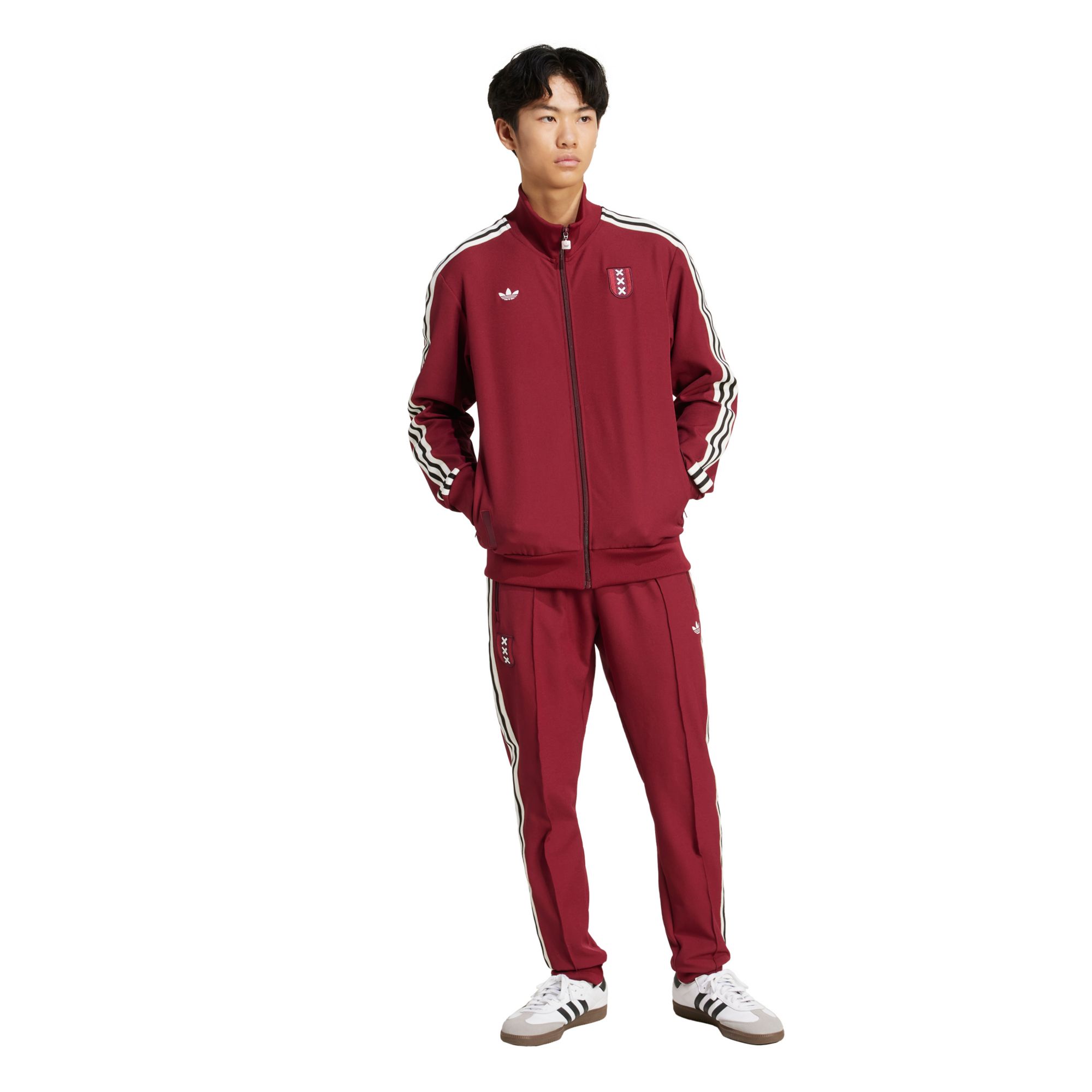 adidas Adult Ajax Amsterdam 2024-25 125th Anniversary Red Track Jacket product image