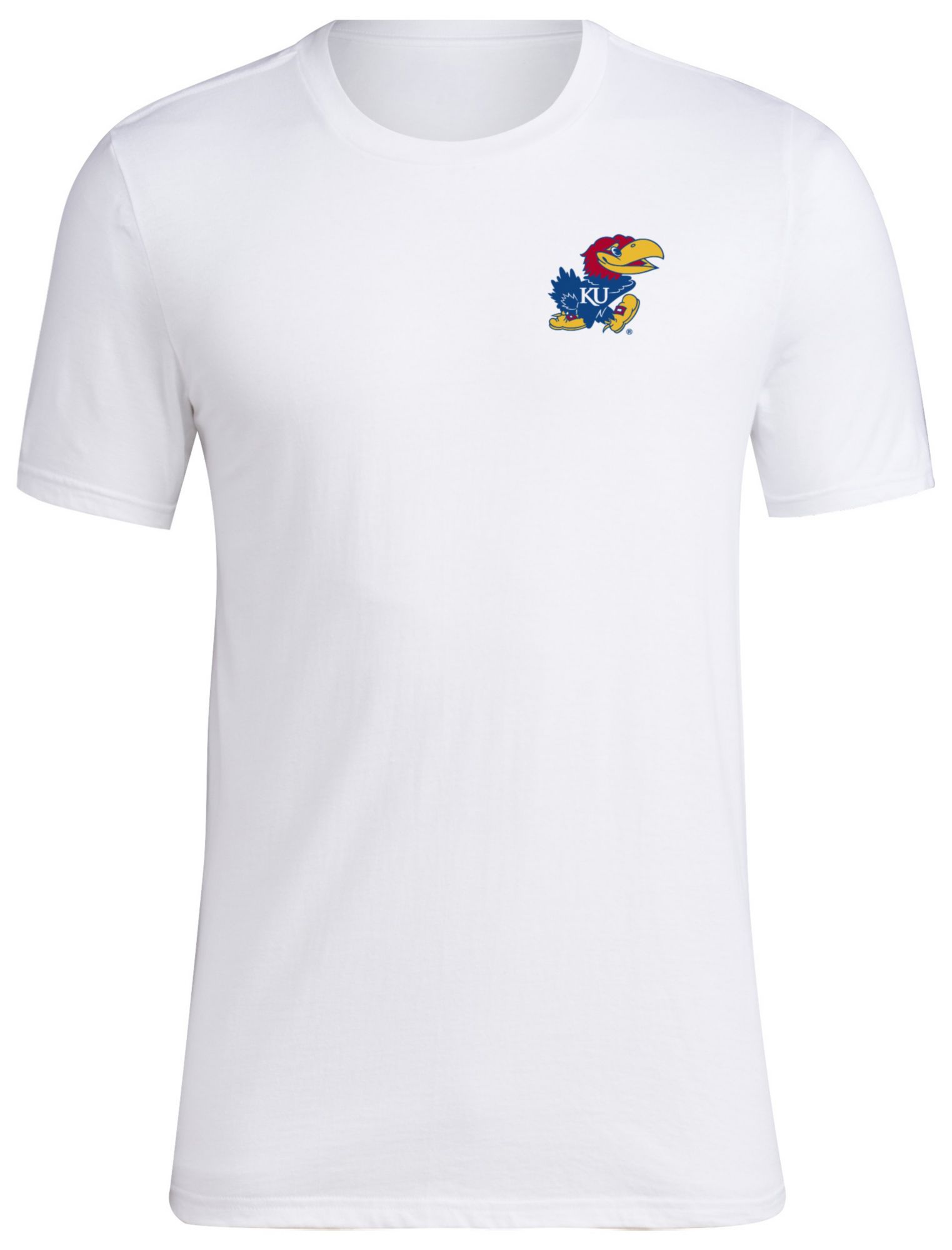 adidas Men's Kansas Jayhawks White On Deck T-Shirt product image