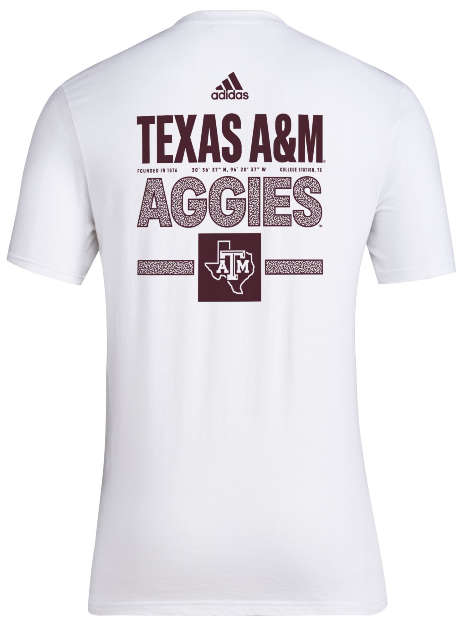 adidas Men's Texas A&M Aggies White On Deck T-Shirt product image