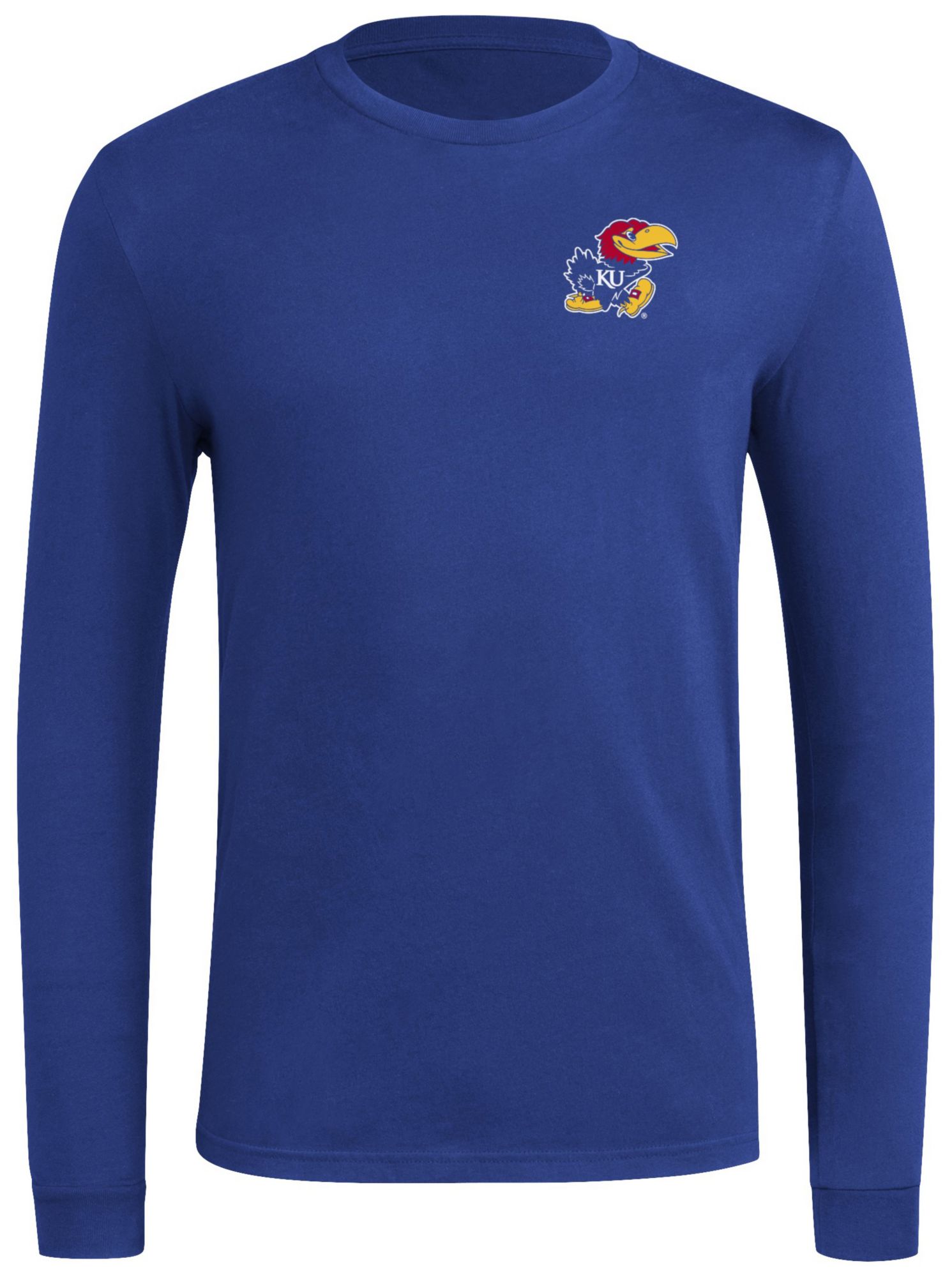 adidas Men's Kansas Jayhawks Blue On Deck Long Sleeve T-Shirt product image