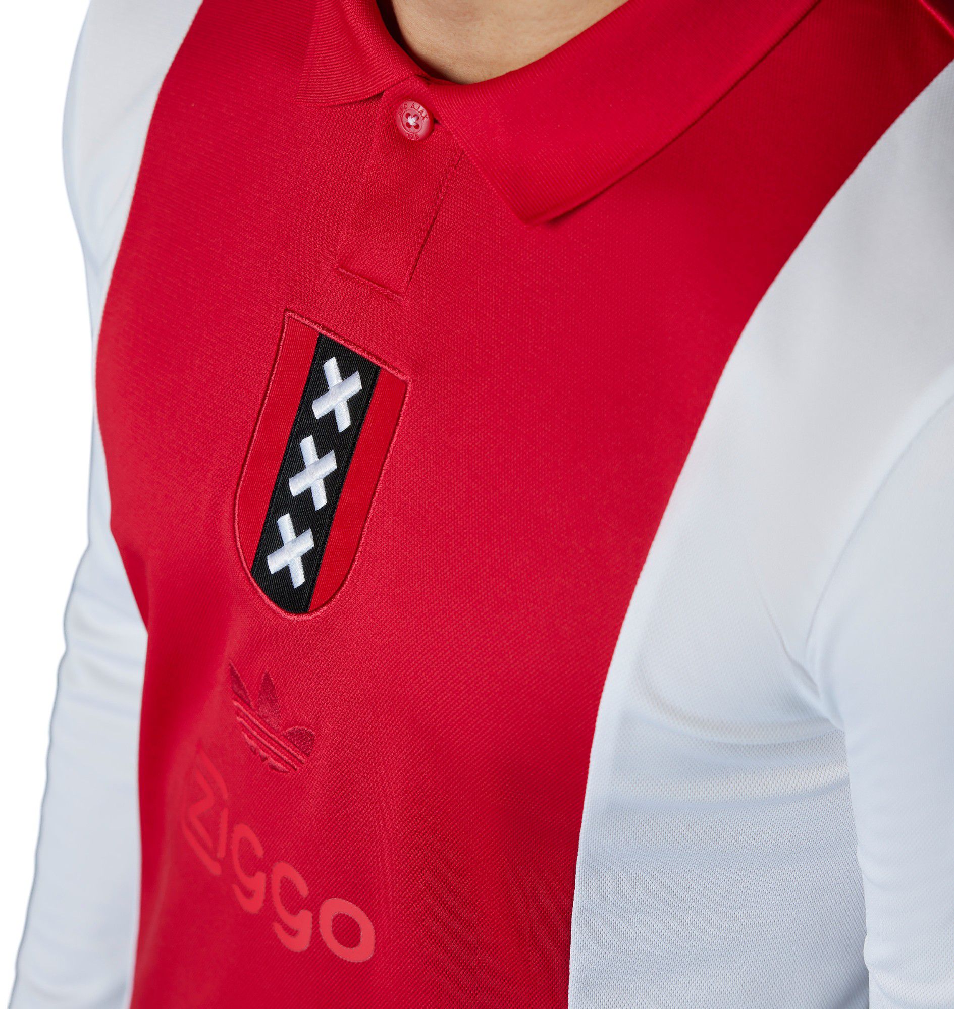 adidas Adult Ajax Amsterdam 2024-25 125th Anniversary White Replica Jersey product image