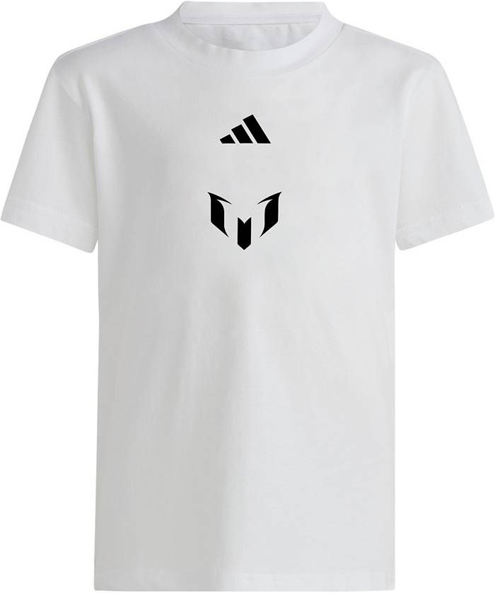 adidas Youth Inter Miami CF Messi #10 Unveil White/Pink/Black T-Shirt