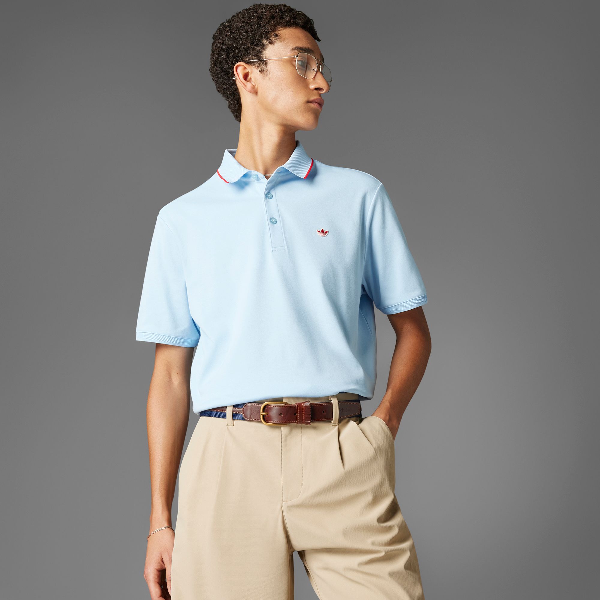 adidas Originals Men's Twistknit Trefoil Golf Polo product image