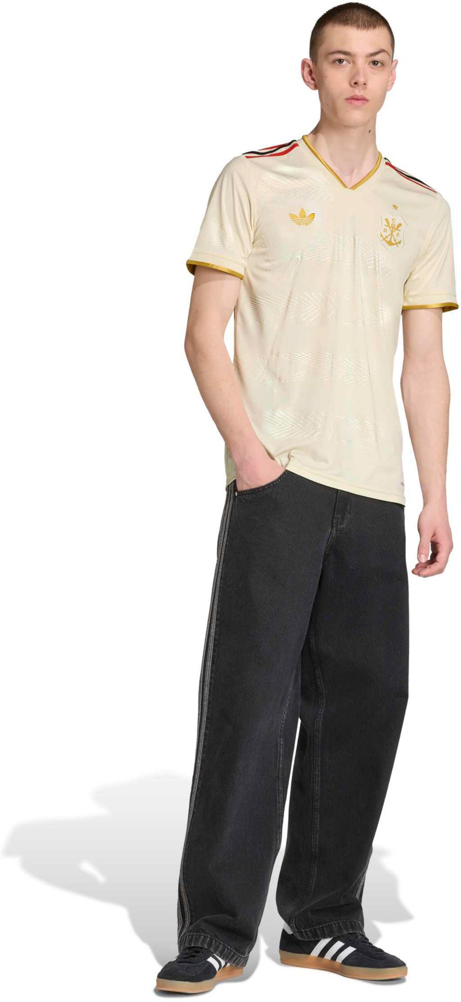 adidas Men's 2025 Flamengo White Third Replica Jersey product image