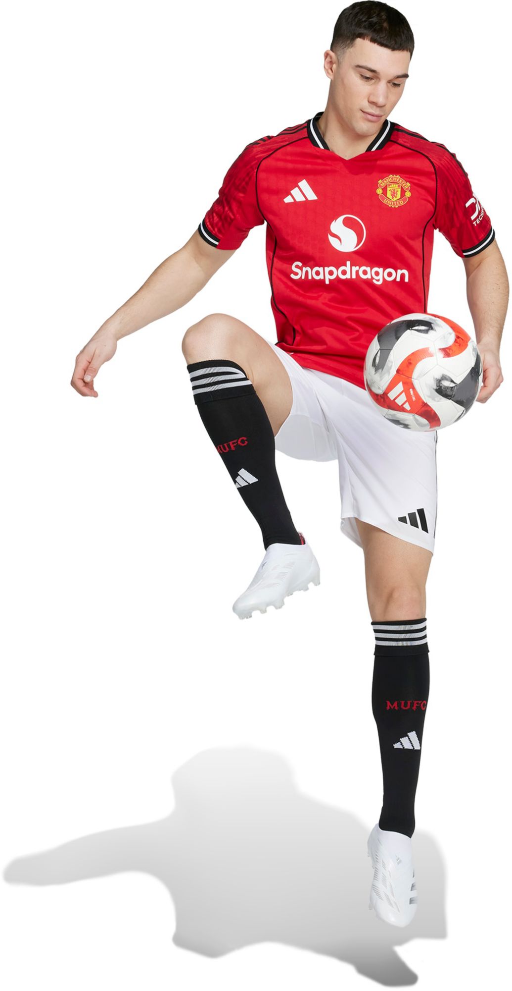 adidas Adult Manchester United 2025 Authentic Red Home Jersey product image