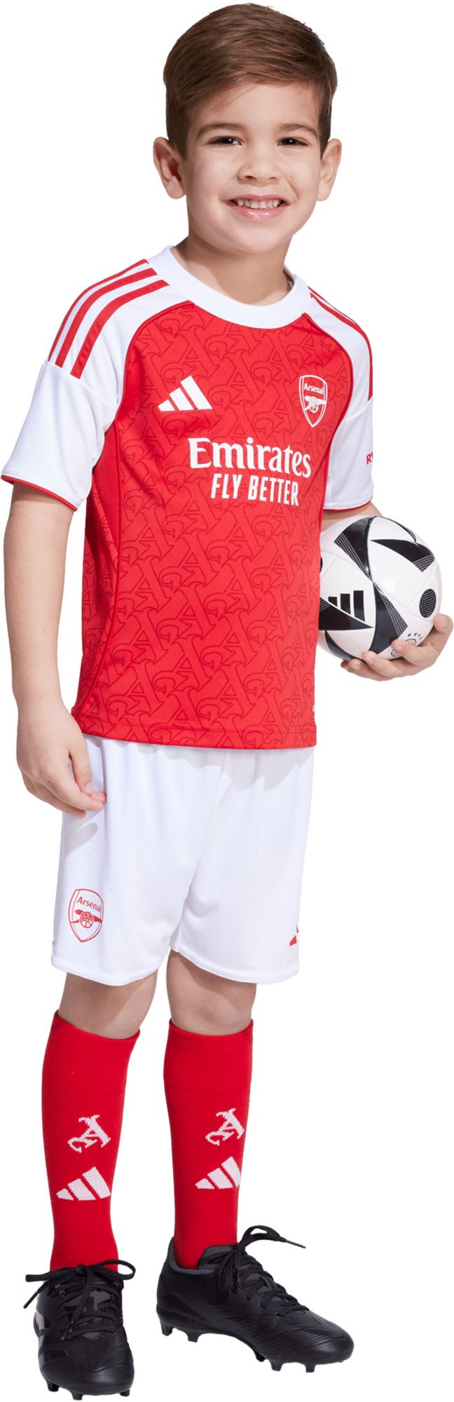 adidas Toddler/Kids' Arsenal 2025-26 Red Home Replica Jersey Kit product image