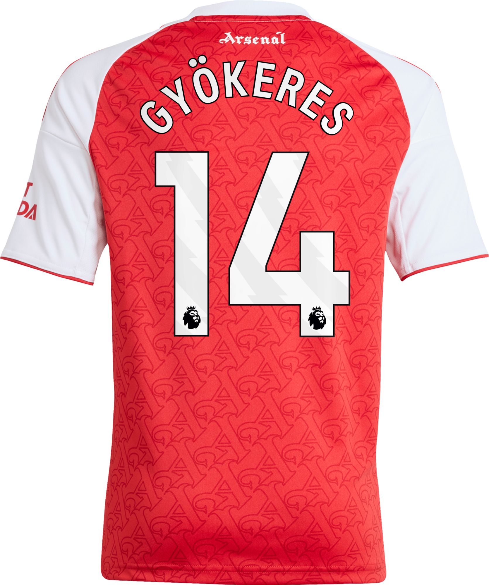 adidas Youth Arsenal Viktor Gyökeres #14 Home Replica Jersey