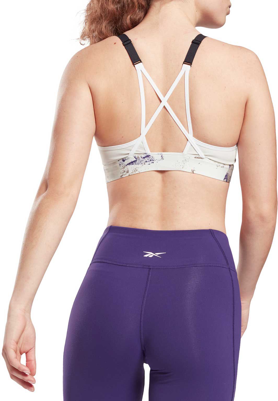 Reebok Yoga Strappy Sports Sports Bra Purple