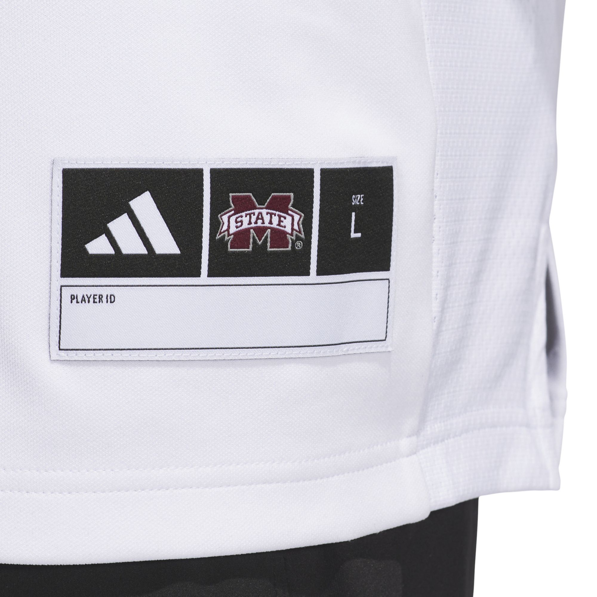 adidas Men's Mississippi State Bulldogs White Premier Replica Strategy Football Jersey product image