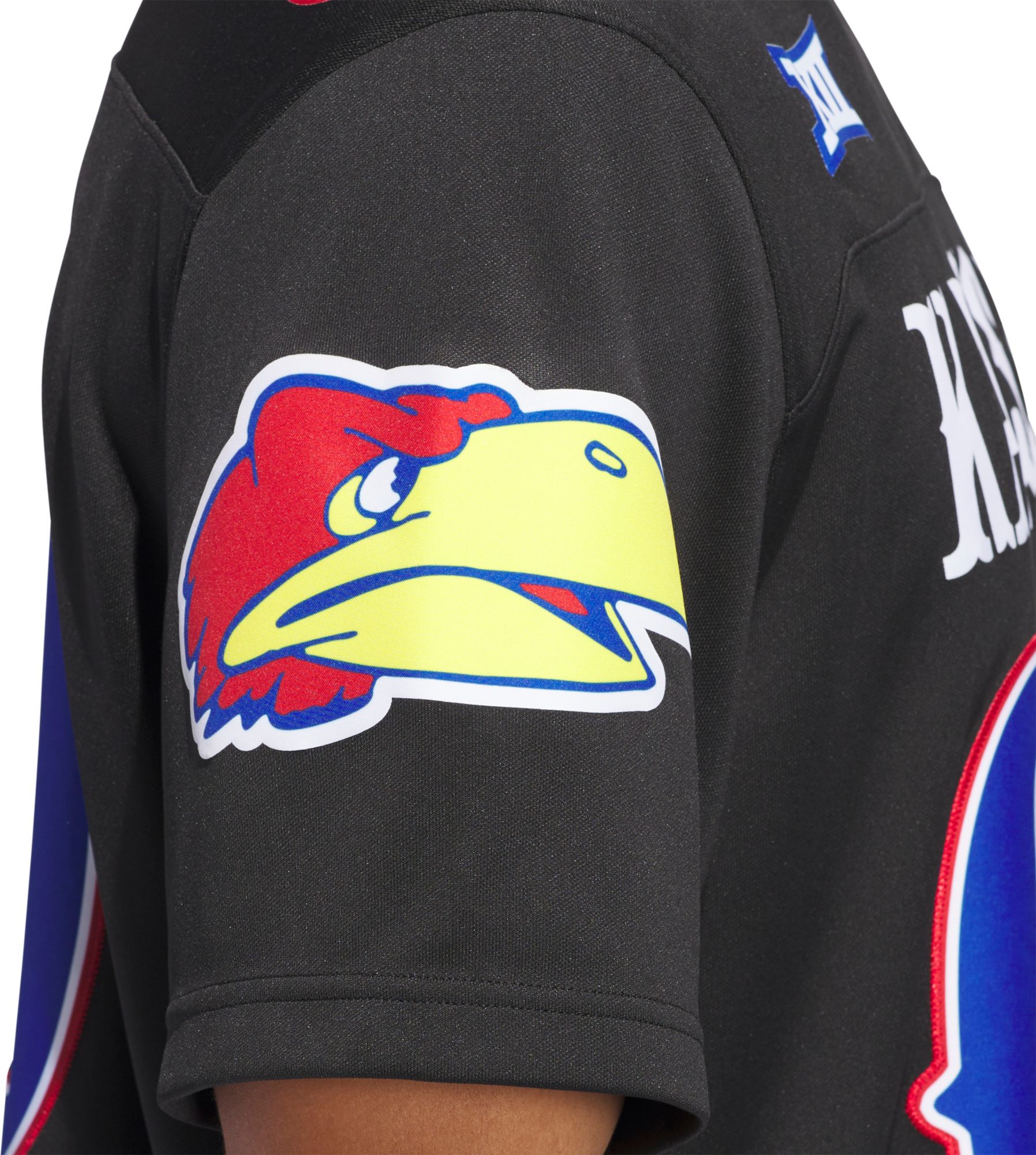 adidas Men's Kansas Jayhawks Black Premier Replica Alternate Football Jersey product image