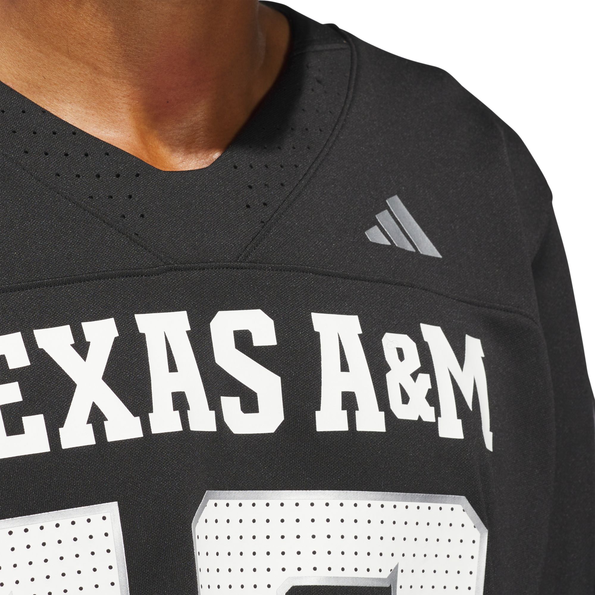 adidas Men's Texas A&M Aggies Black Premier Replica Strategy Football Jersey product image