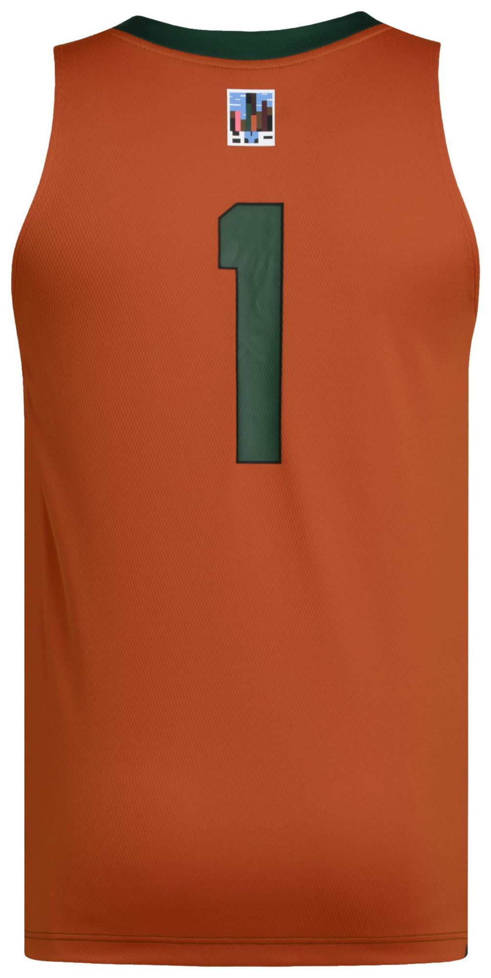 adidas Men's Miami Hurricanes Dark Green Swingman Basketball Jersey product image