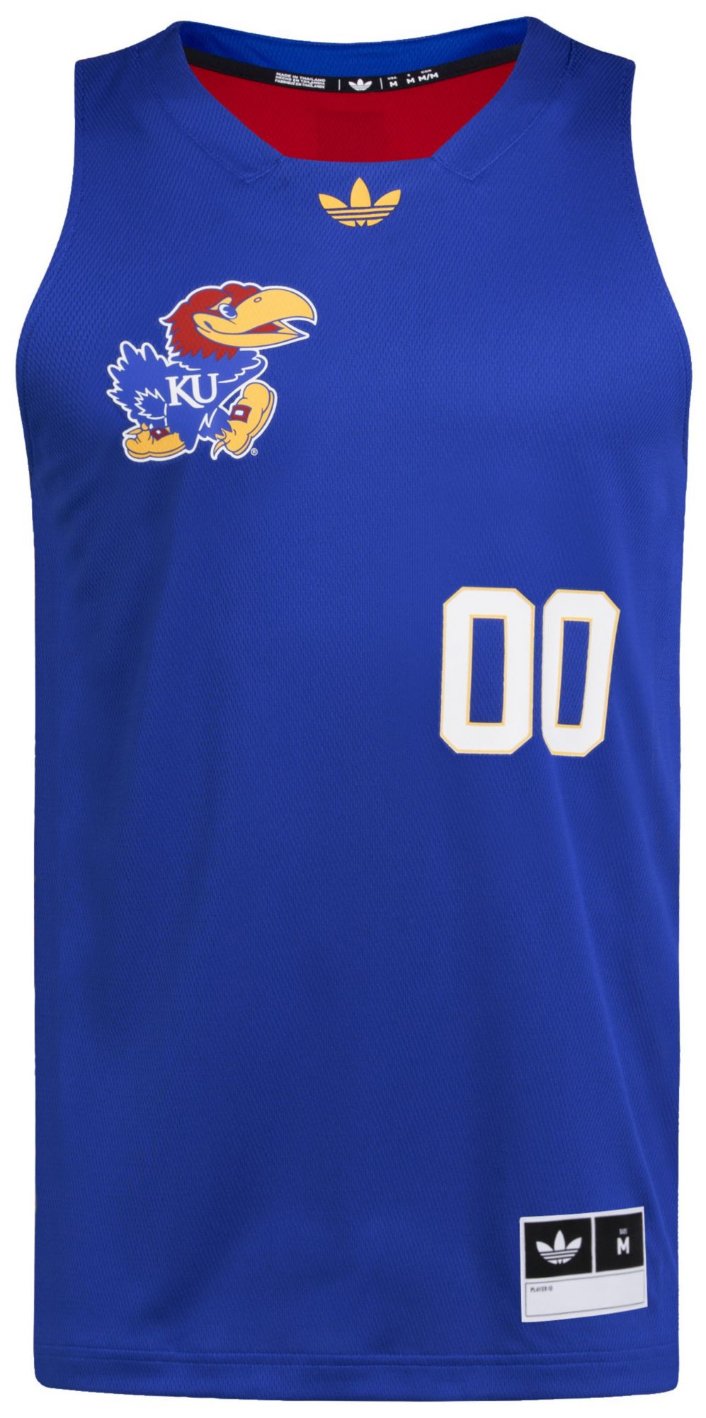 adidas Men's Kansas Jayhawks Collegiate Royal Baseball Replica Jersey product image