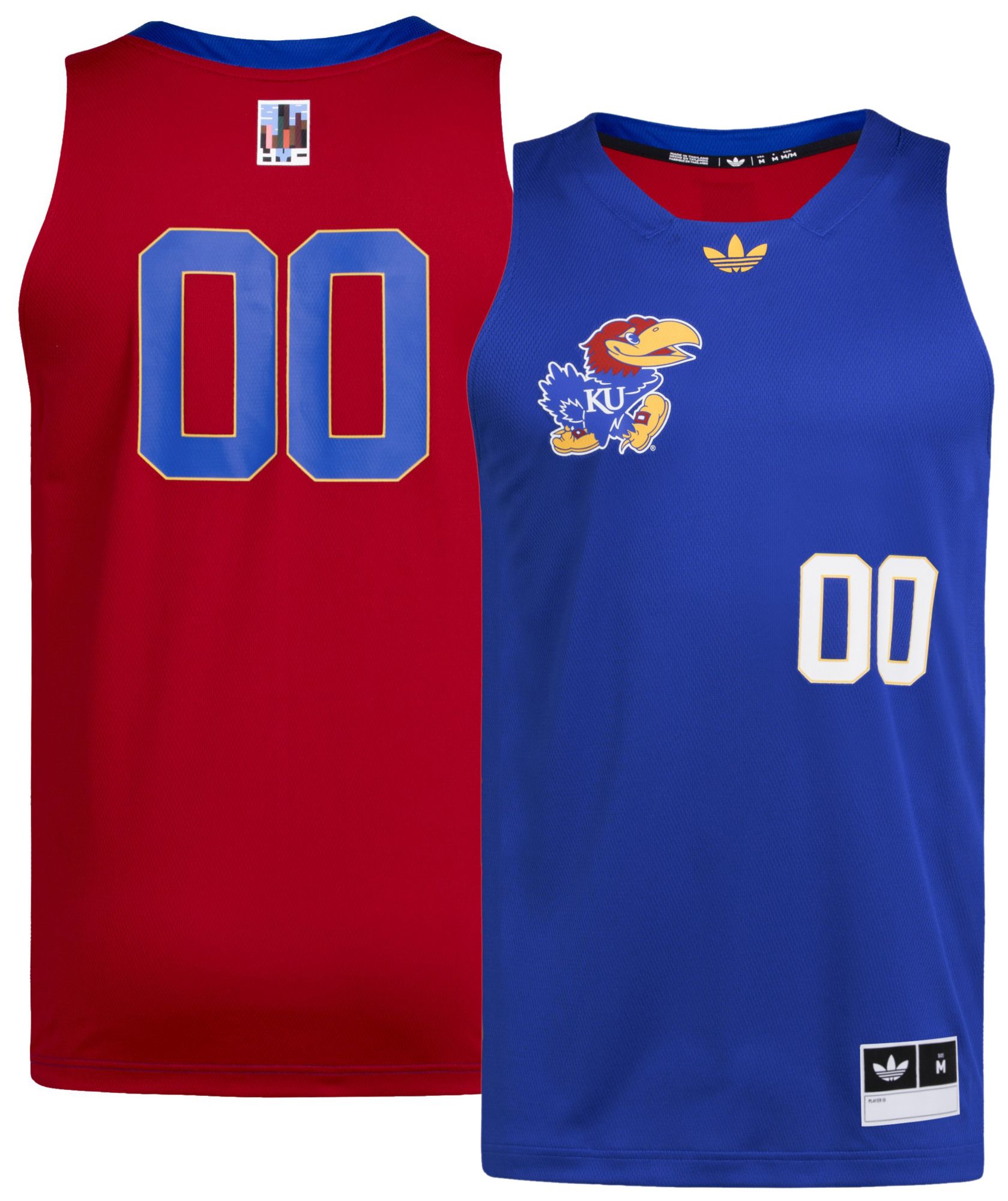 adidas Men's Kansas Jayhawks Collegiate Royal Baseball Replica Jersey product image