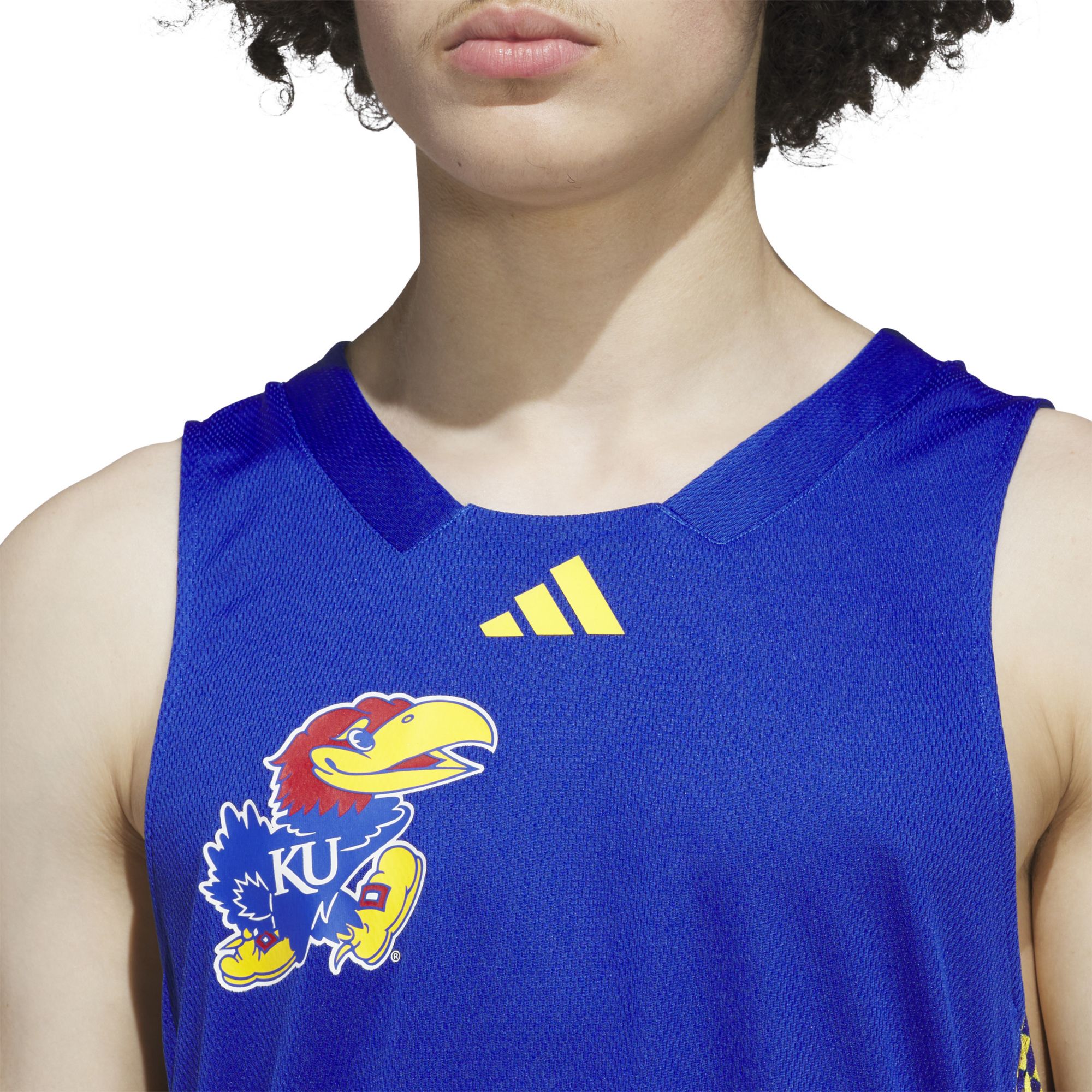 adidas Men's Kansas Jayhawks Collegiate Royal Baseball Replica Jersey product image