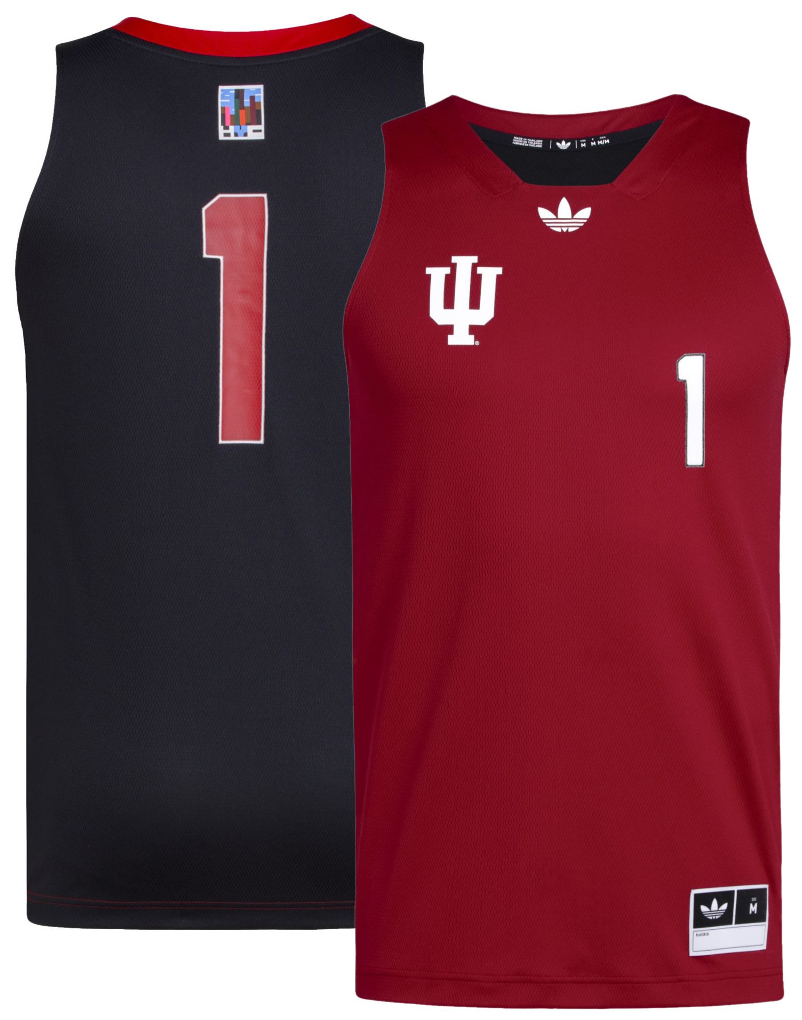adidas Men's Indiana Hoosiers Red Swingman Replica Basketball Jersey product image