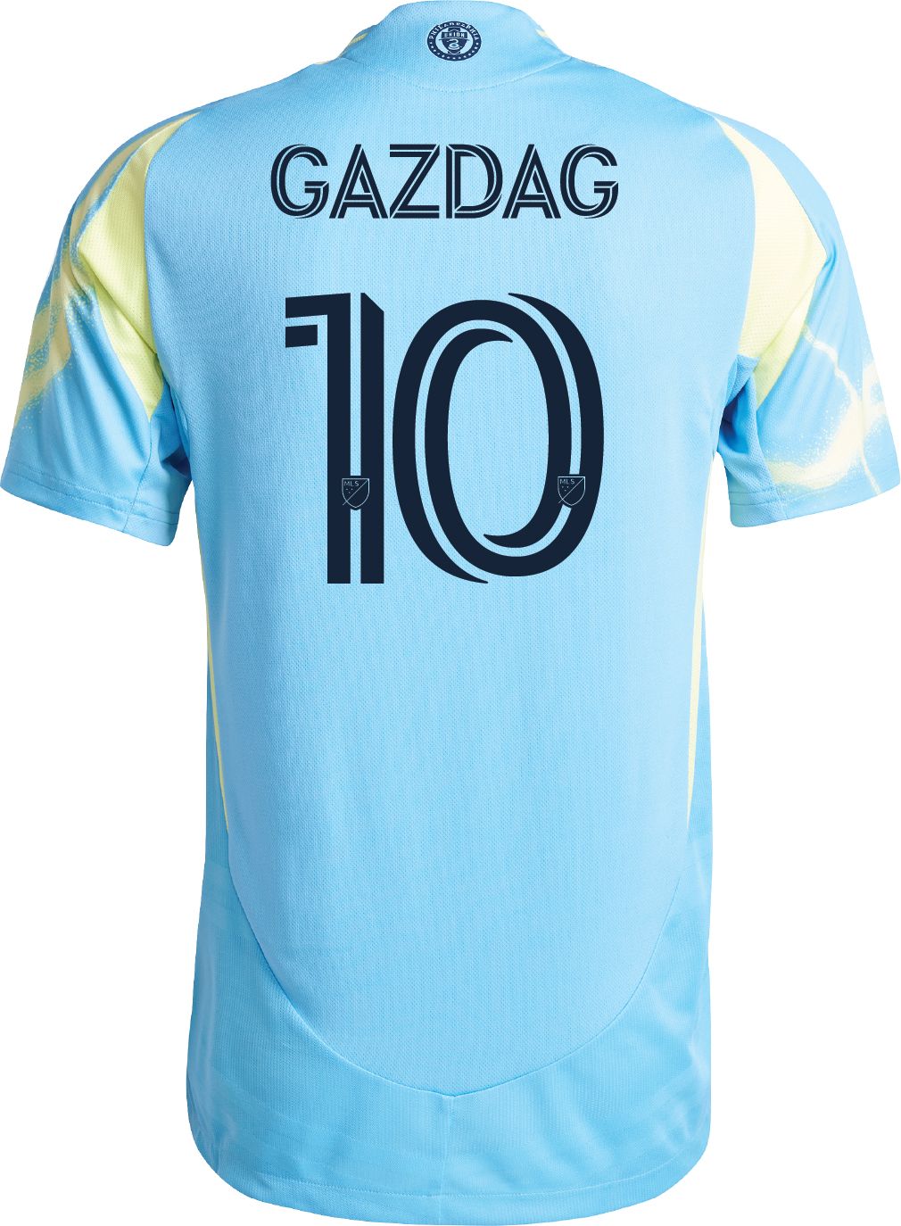 adidas Adult Philadelphia Union Daniel Gazdag #10 2025 Secondary Authentic Jersey product image